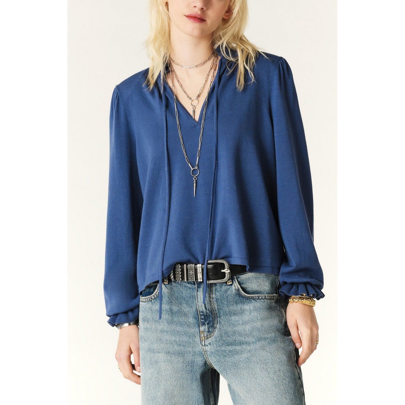 Pull Sisol - Bleu Nuit - Femme