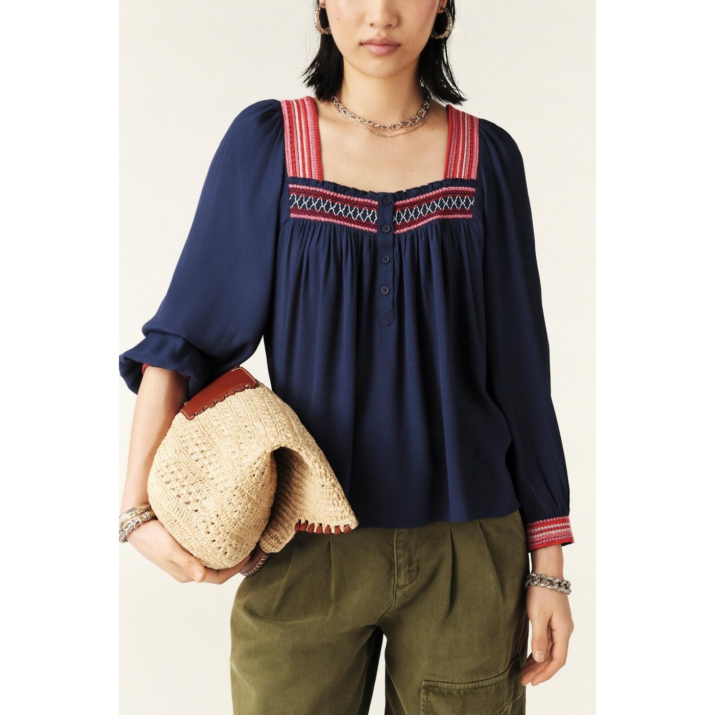 Camicetta Tomer - Navy - Donna