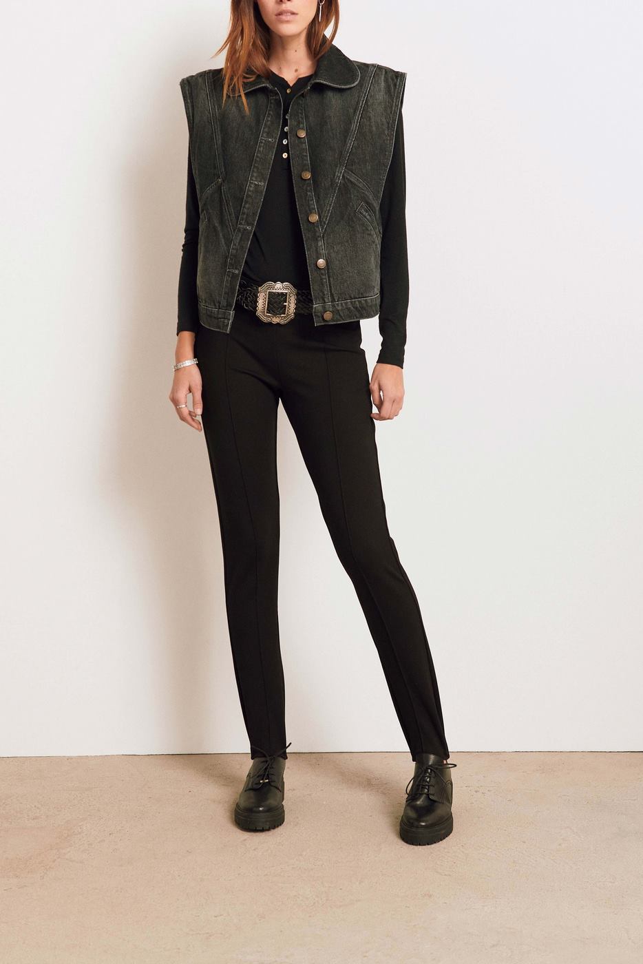 Fuseau Fuzzy - Noir - Femme