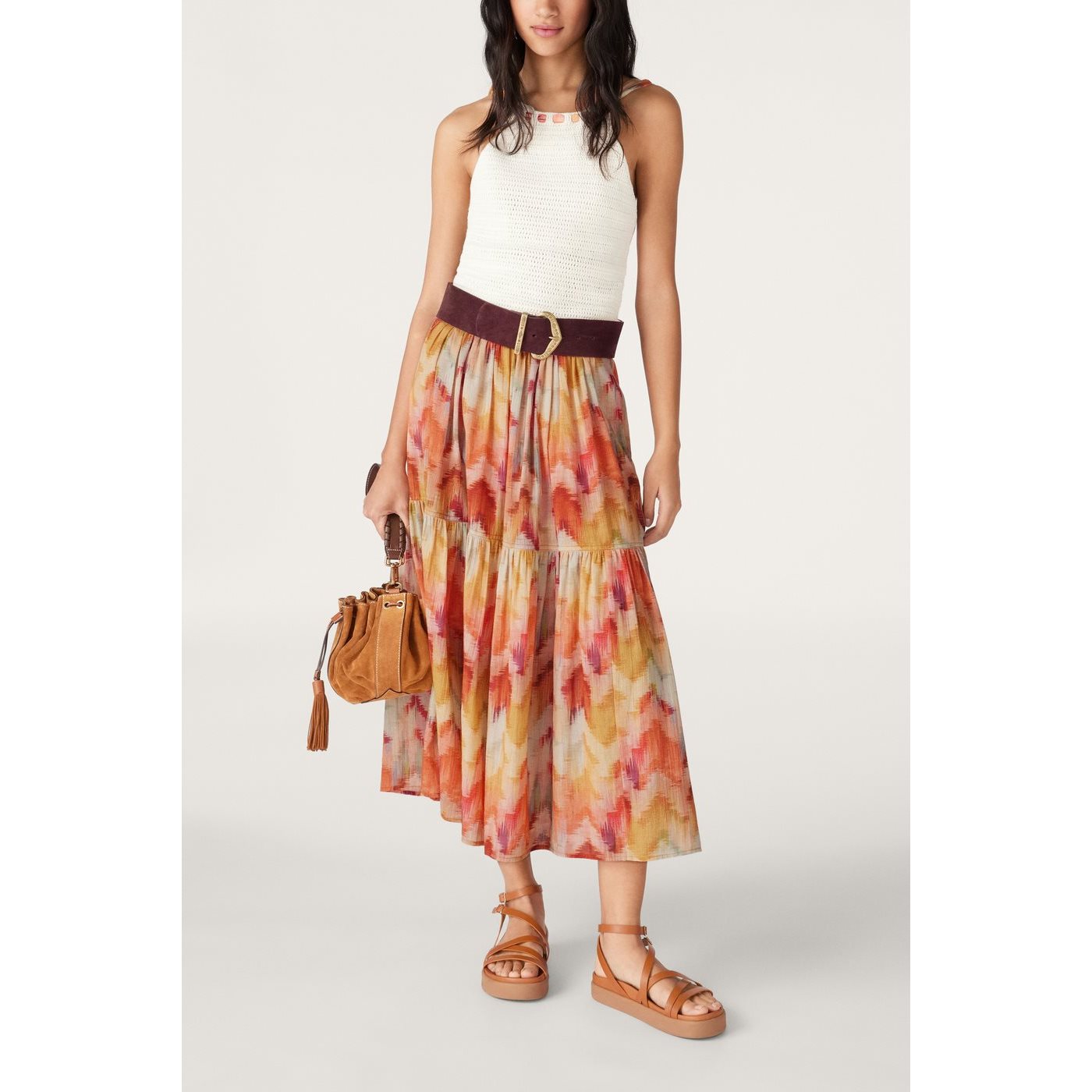 Jupe Amalia - Ocre - Femme