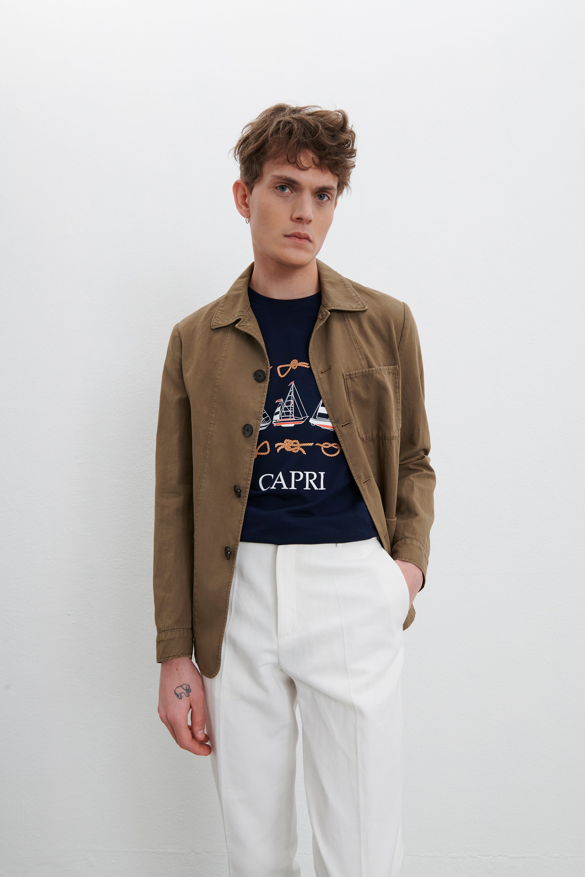 Giacca Jacob - Sahara - Twill di cotone e lino