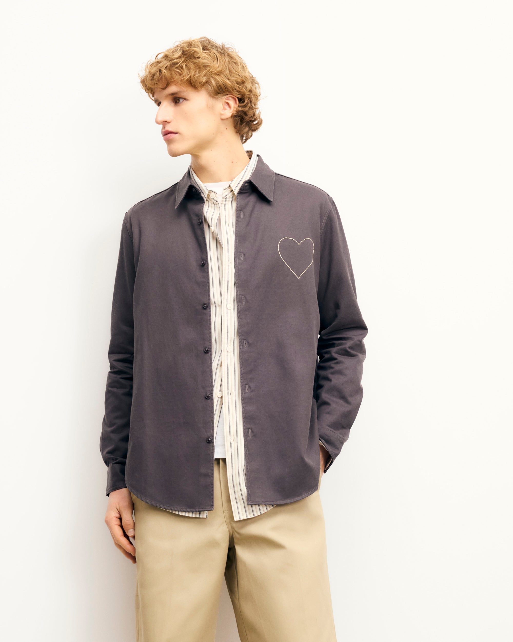 Camisa de manga larga - Negro lavado