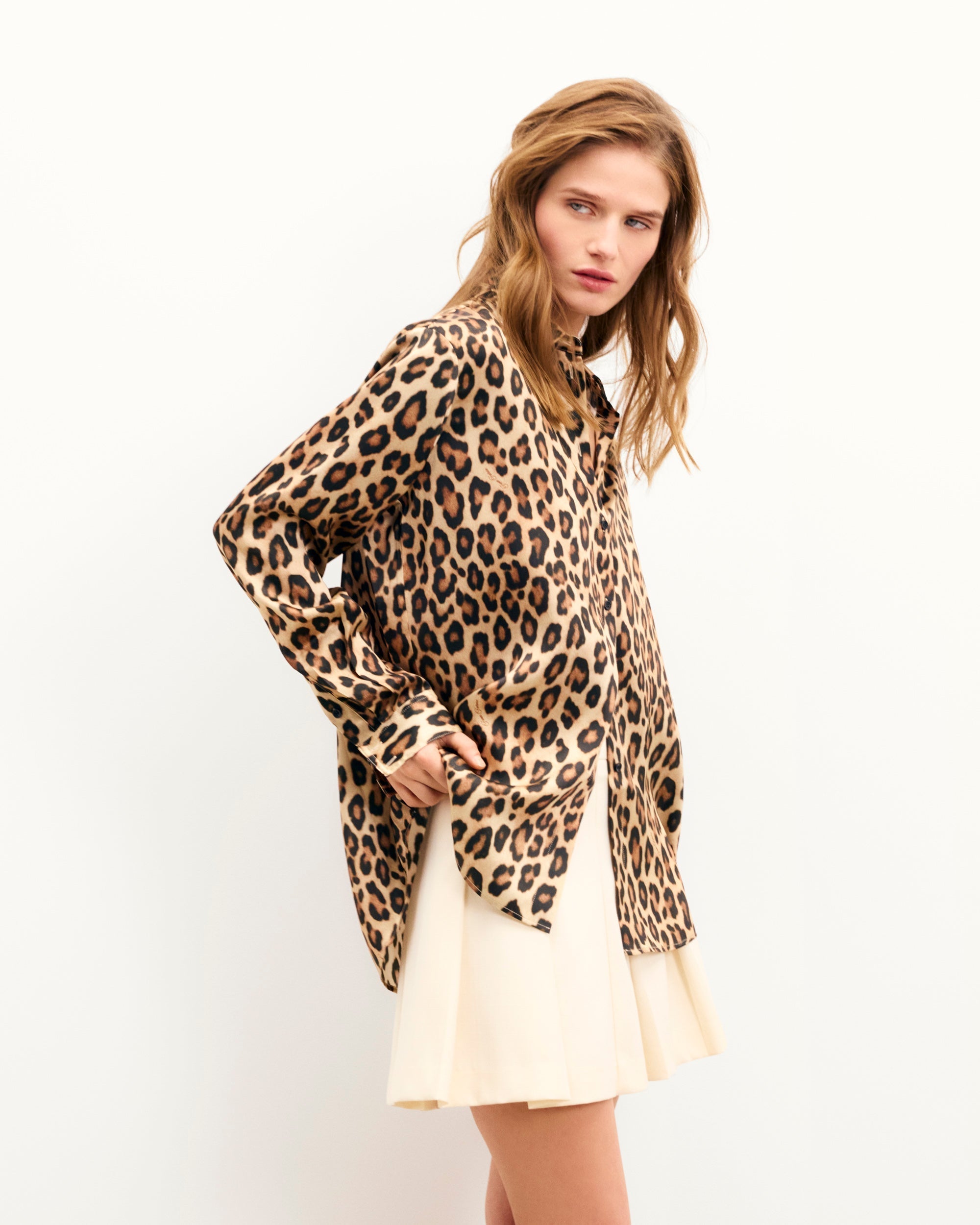 Camisa de manga larga Gaby - Leopardo