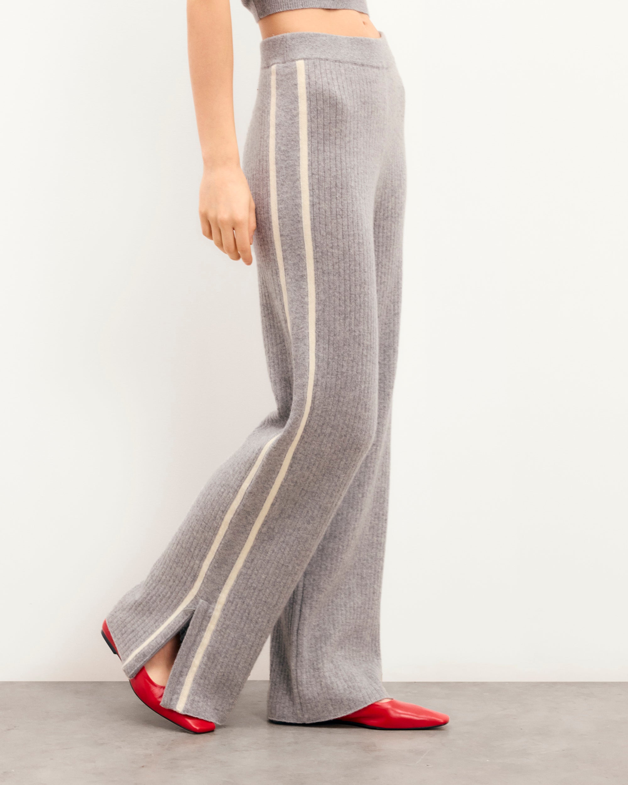 Jogging Top Rayas Anchas - 1500 Gris Brezo Oscuro