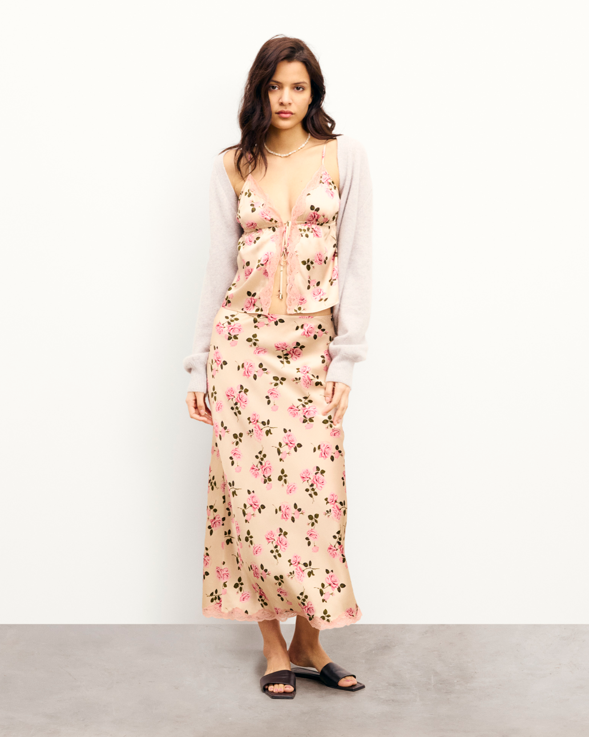 Falda larga Malka - Garden Romance