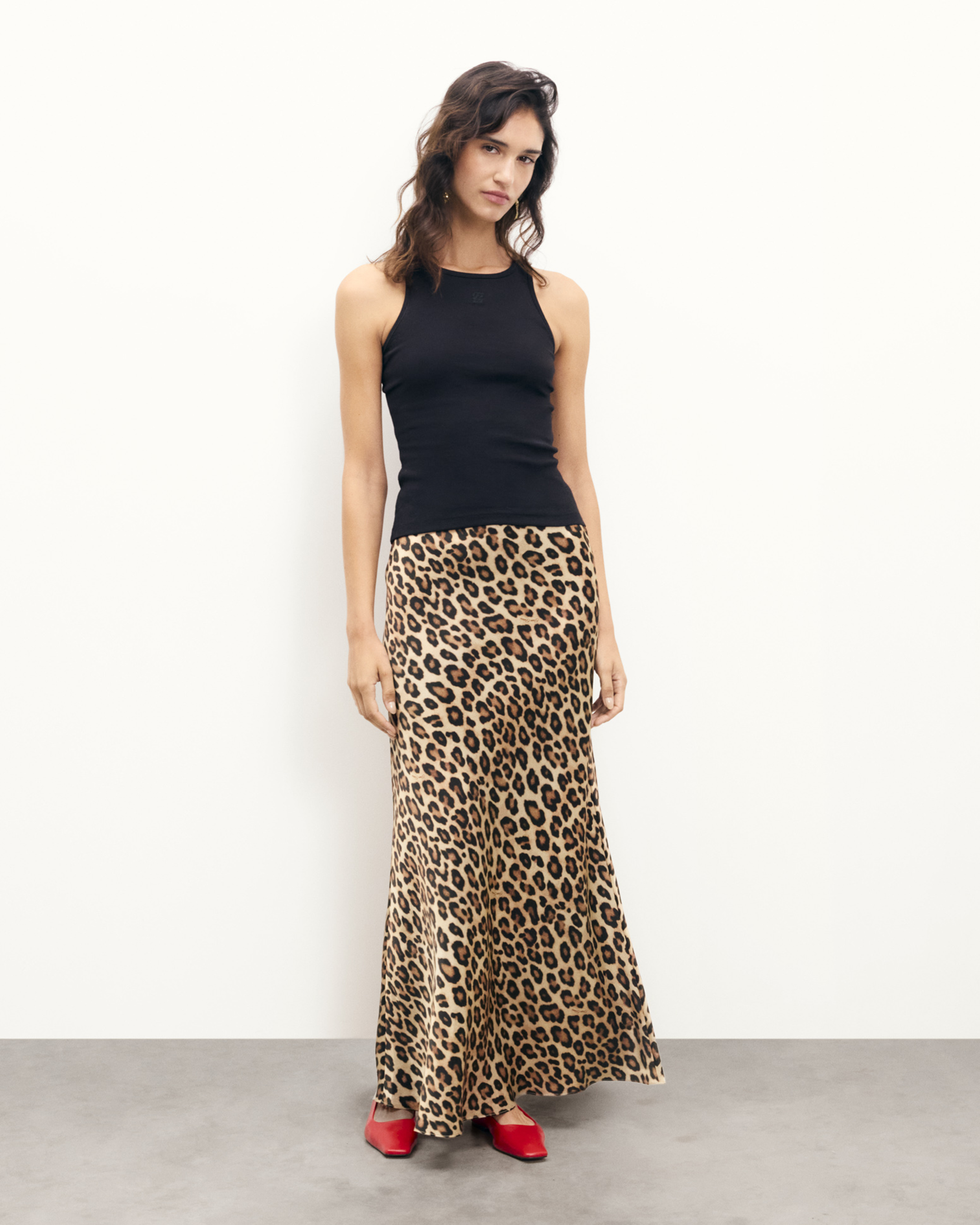 Falda larga Rivka - Leopardo