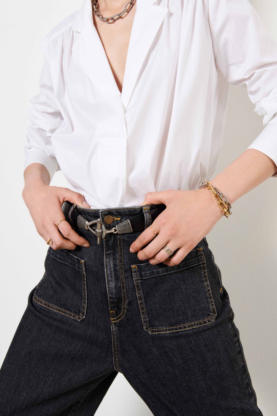 Ceinture Basile - Noir - Femme