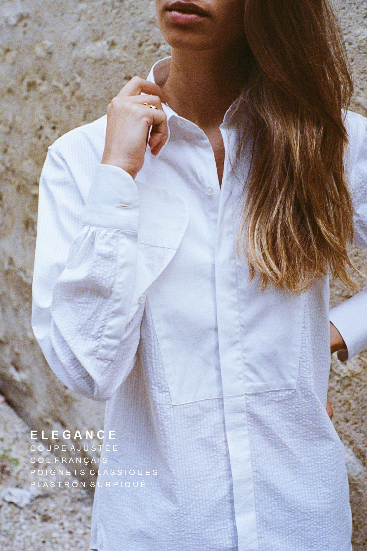 Camisa Elegance - Blanca - Mujer