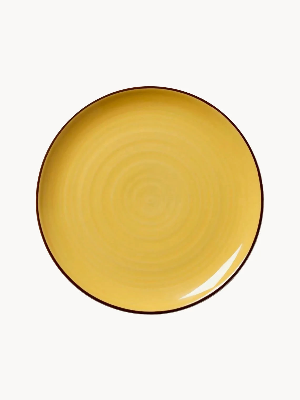 Plato llano amarillo