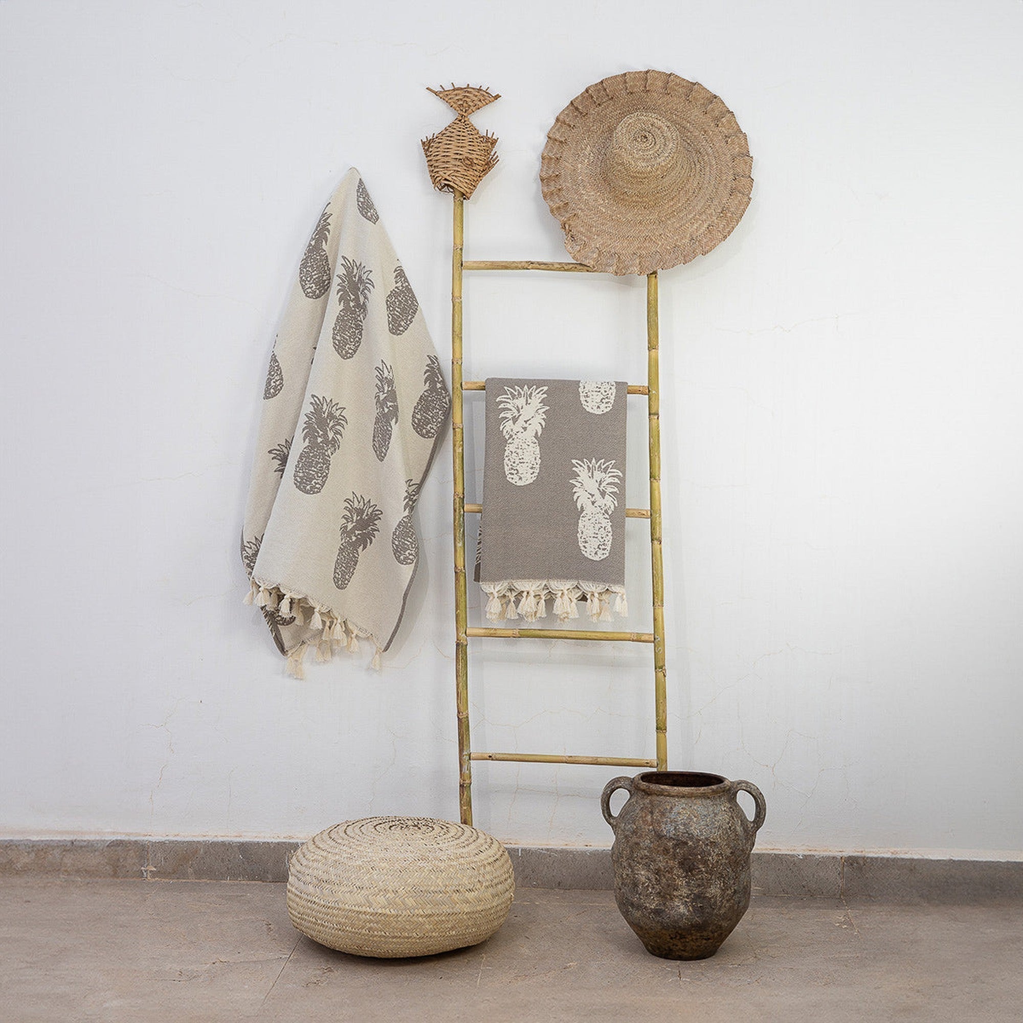 Jacquard Cotton Fouta 100X200 - Pineapple - Light Taupe