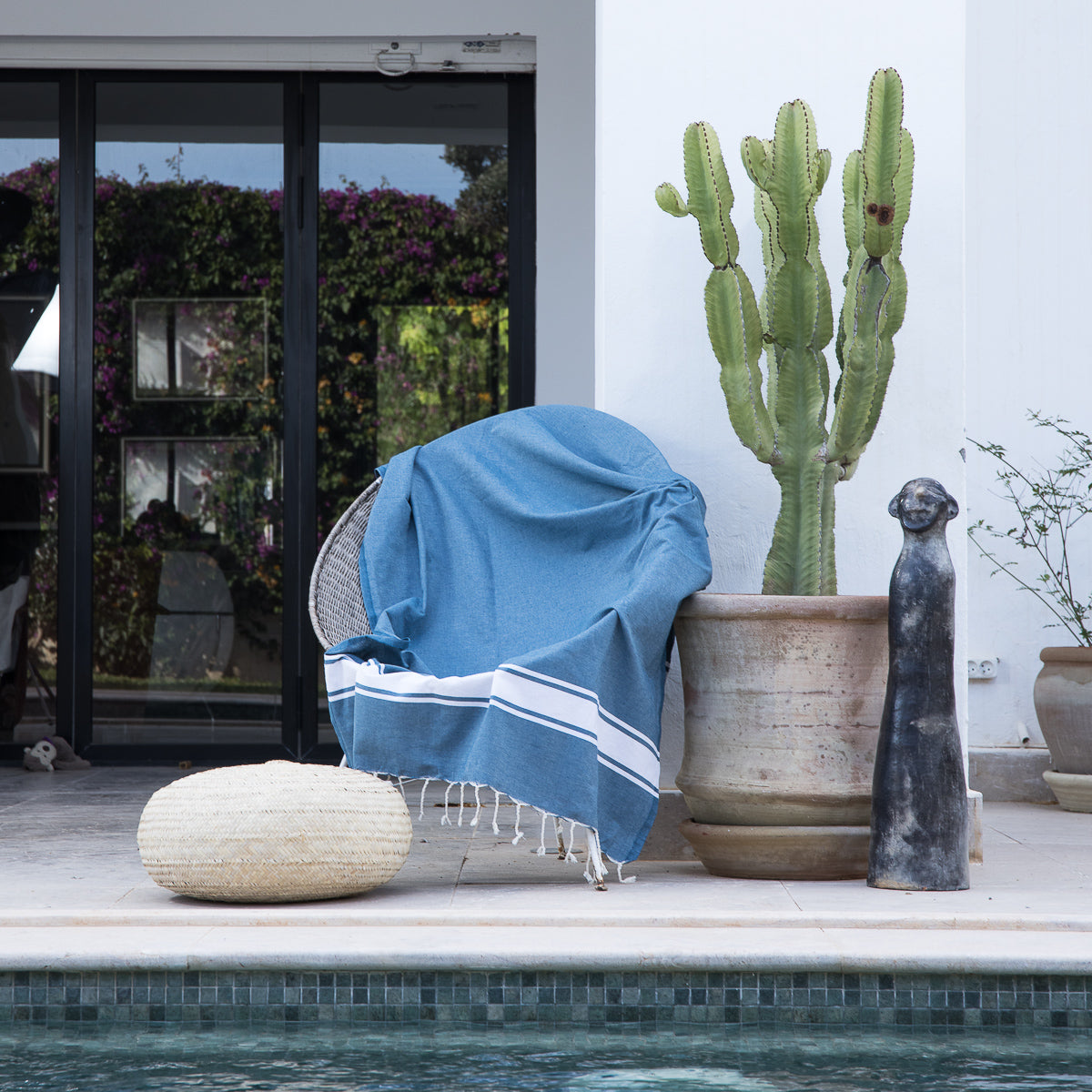 Cotton Fouta 100X200 - St Tropez - Storm Blue
