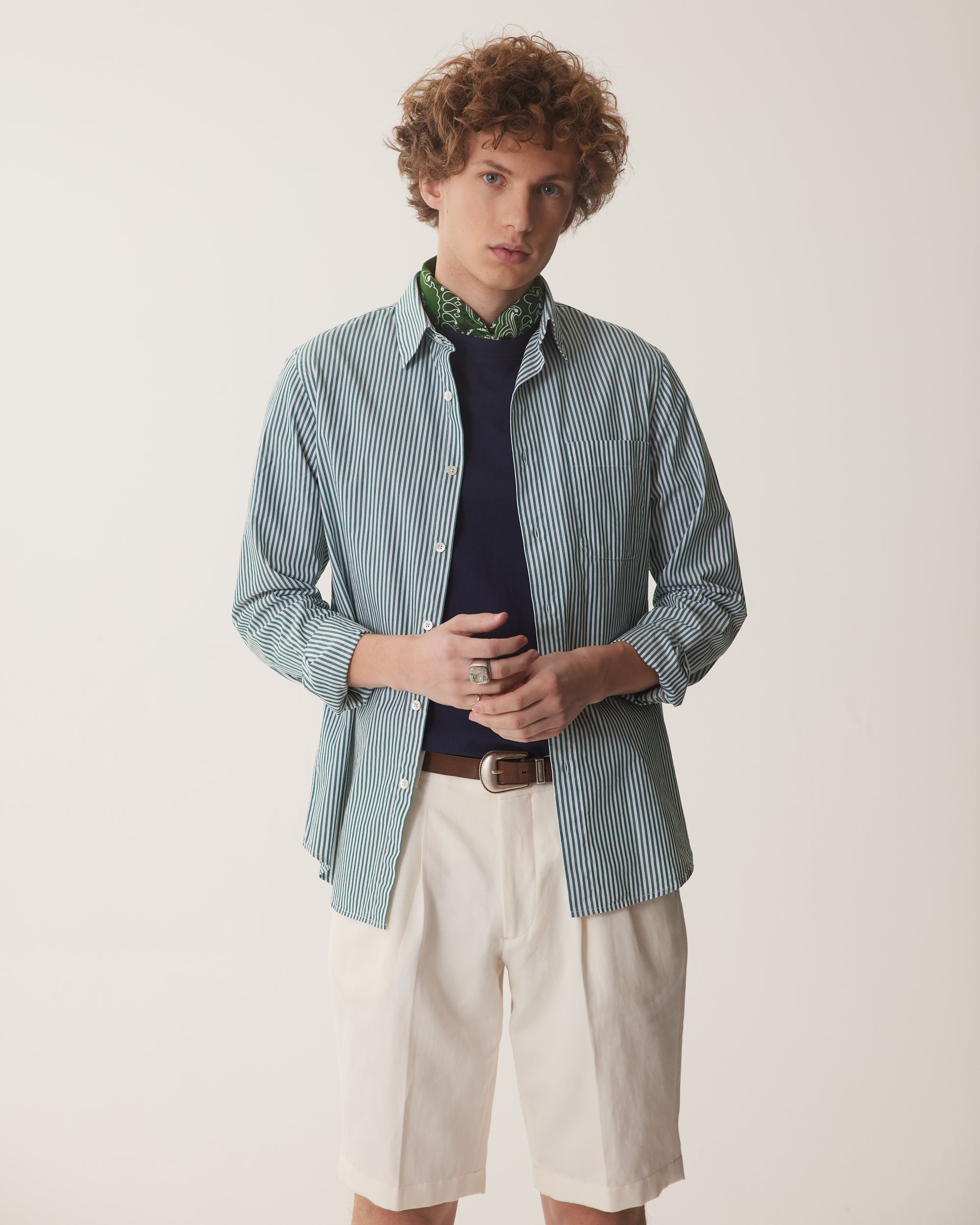 T-Shirt Tennis Tee - Navy - Cotton Jersey