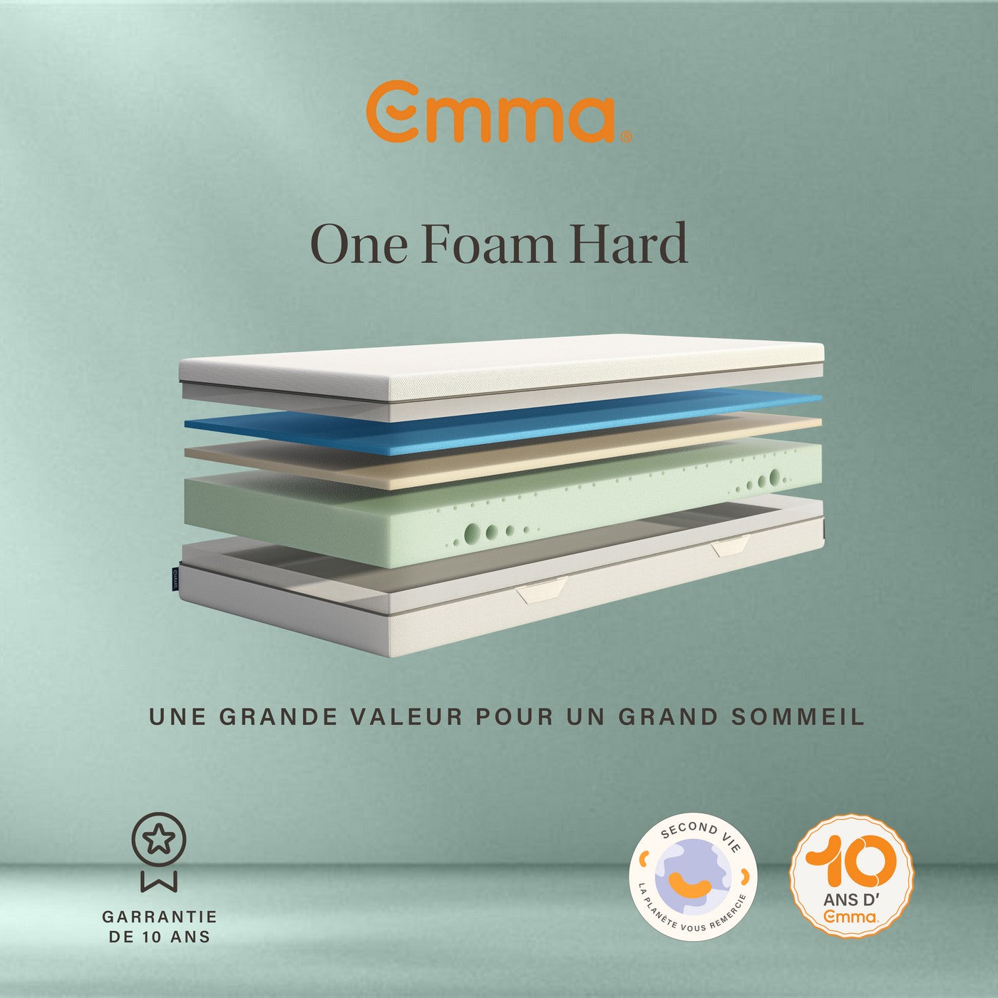 One Hard Matratze - Wiederaufbereitet