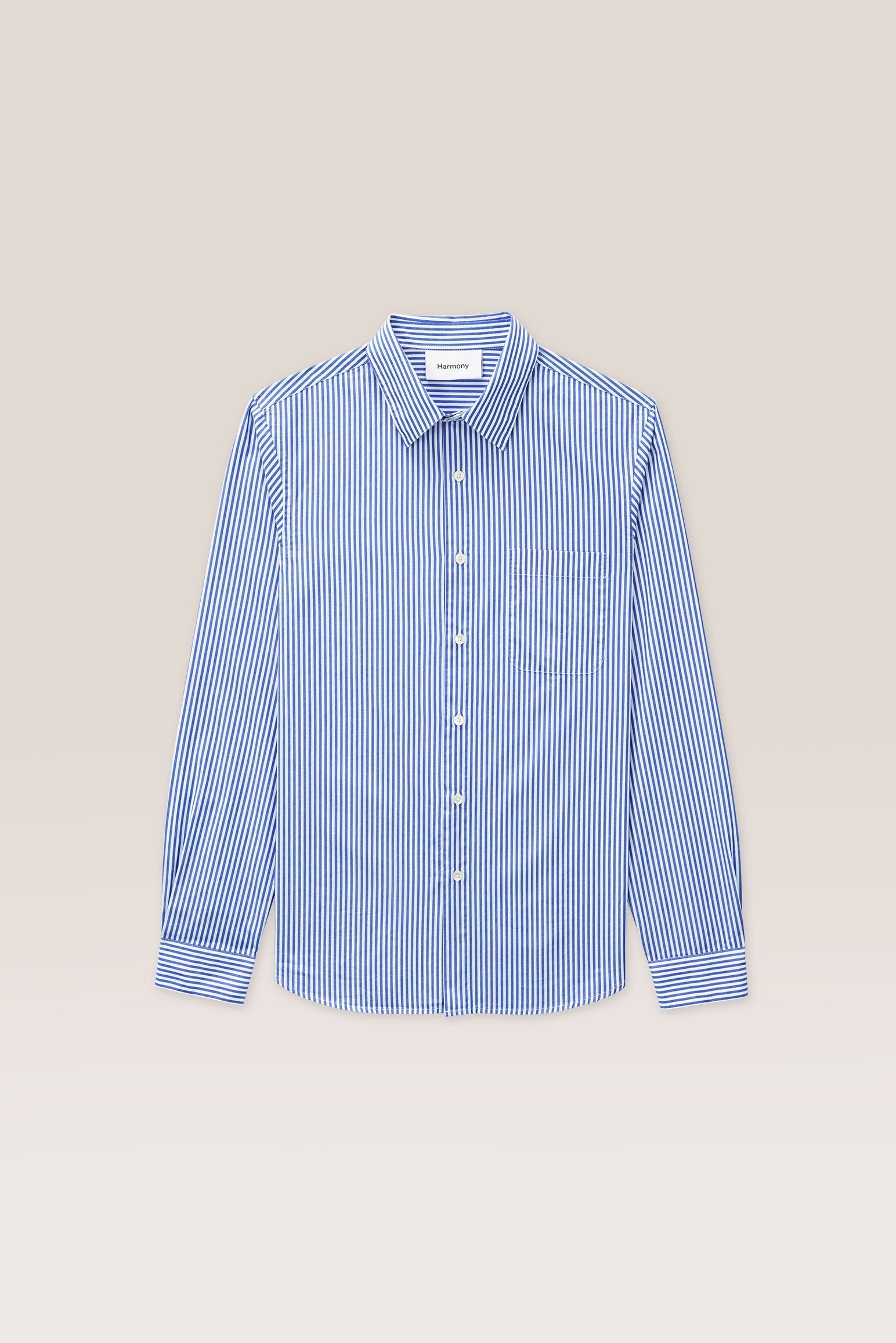 Camisa Cosimo - Azul Rayas - Popelina Algodón