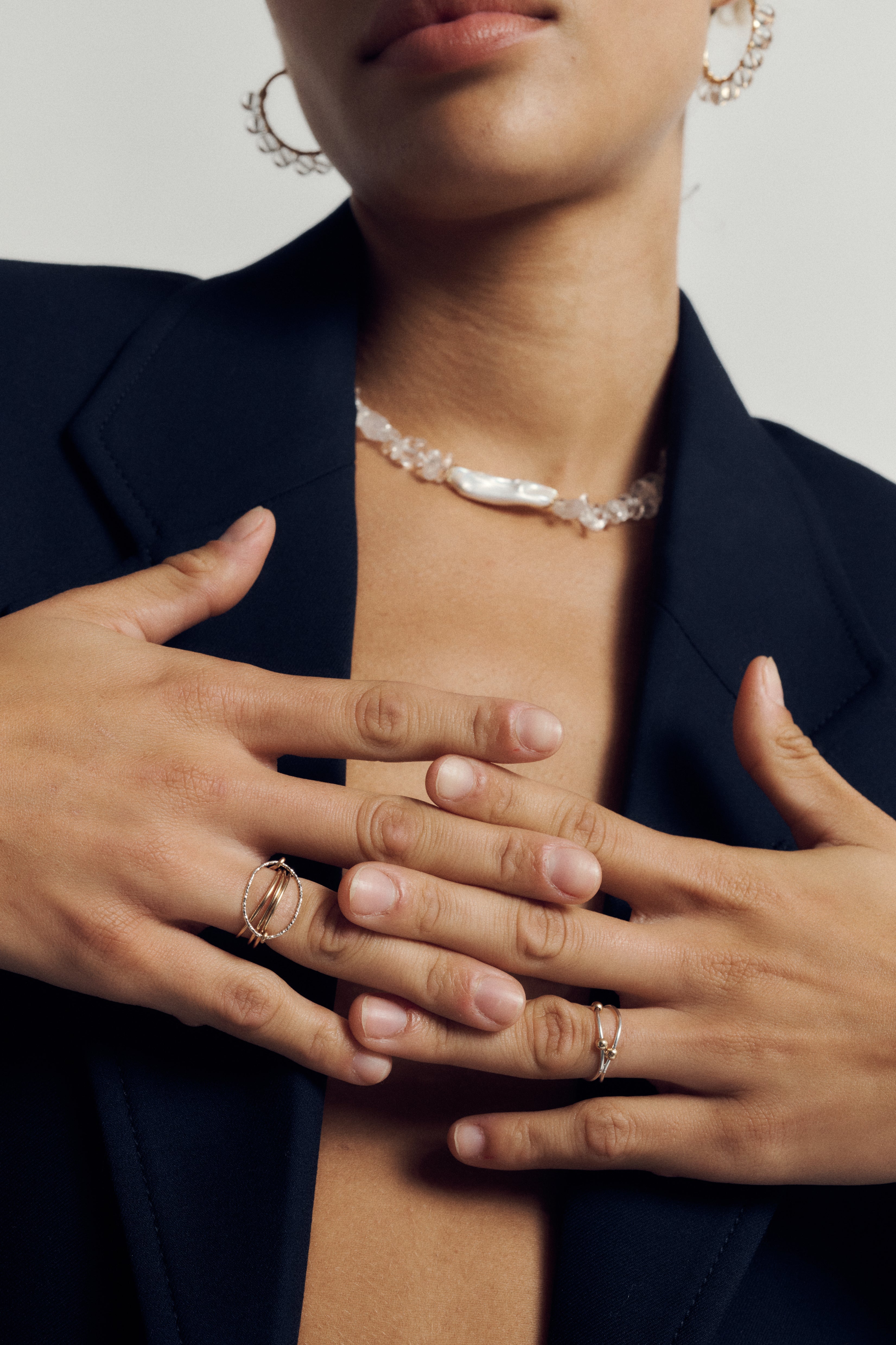 The Nina Ring Gold Filled And Sterling Silver 925