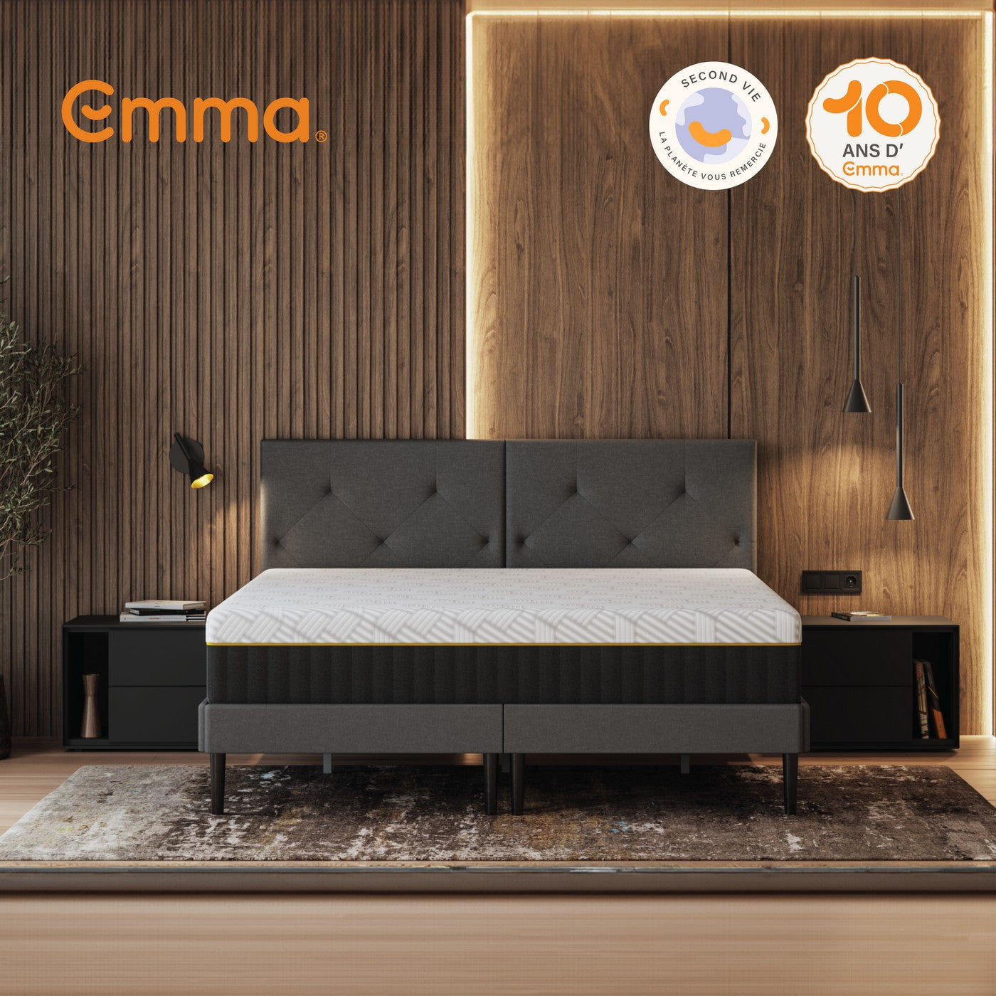 Elite Gel Grid Matratze - Wiederaufbereitet