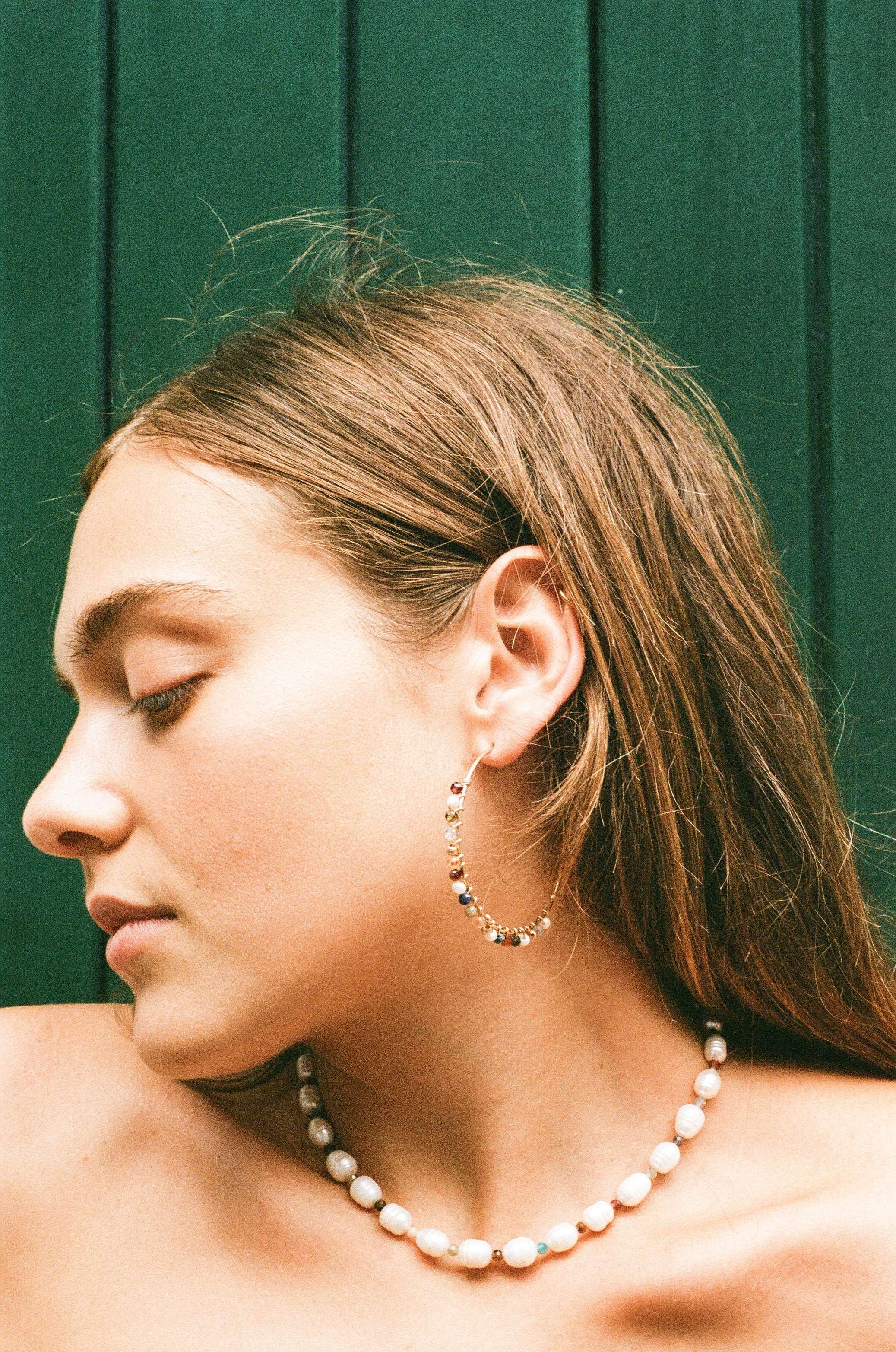 Pearl and Tourmaline Necklace