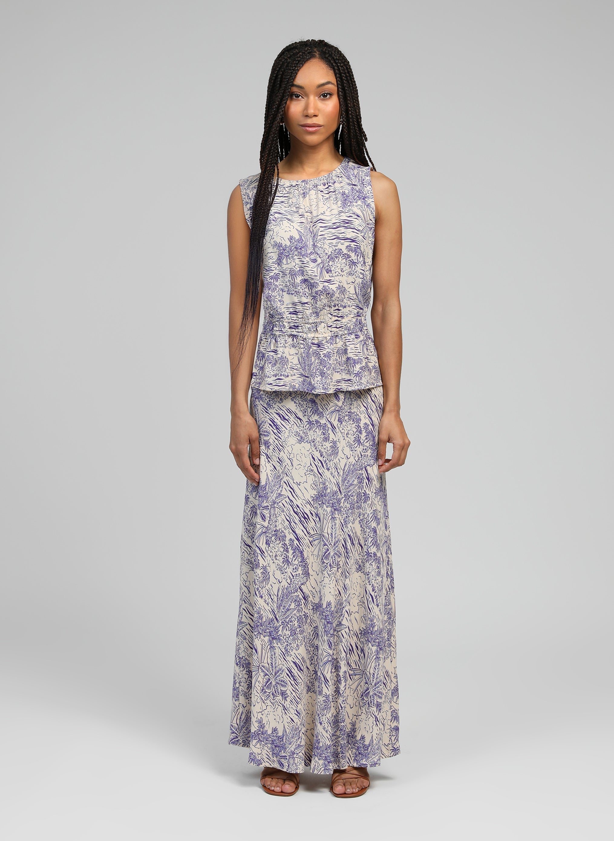 Galvima Sajo Long Skirt Blue