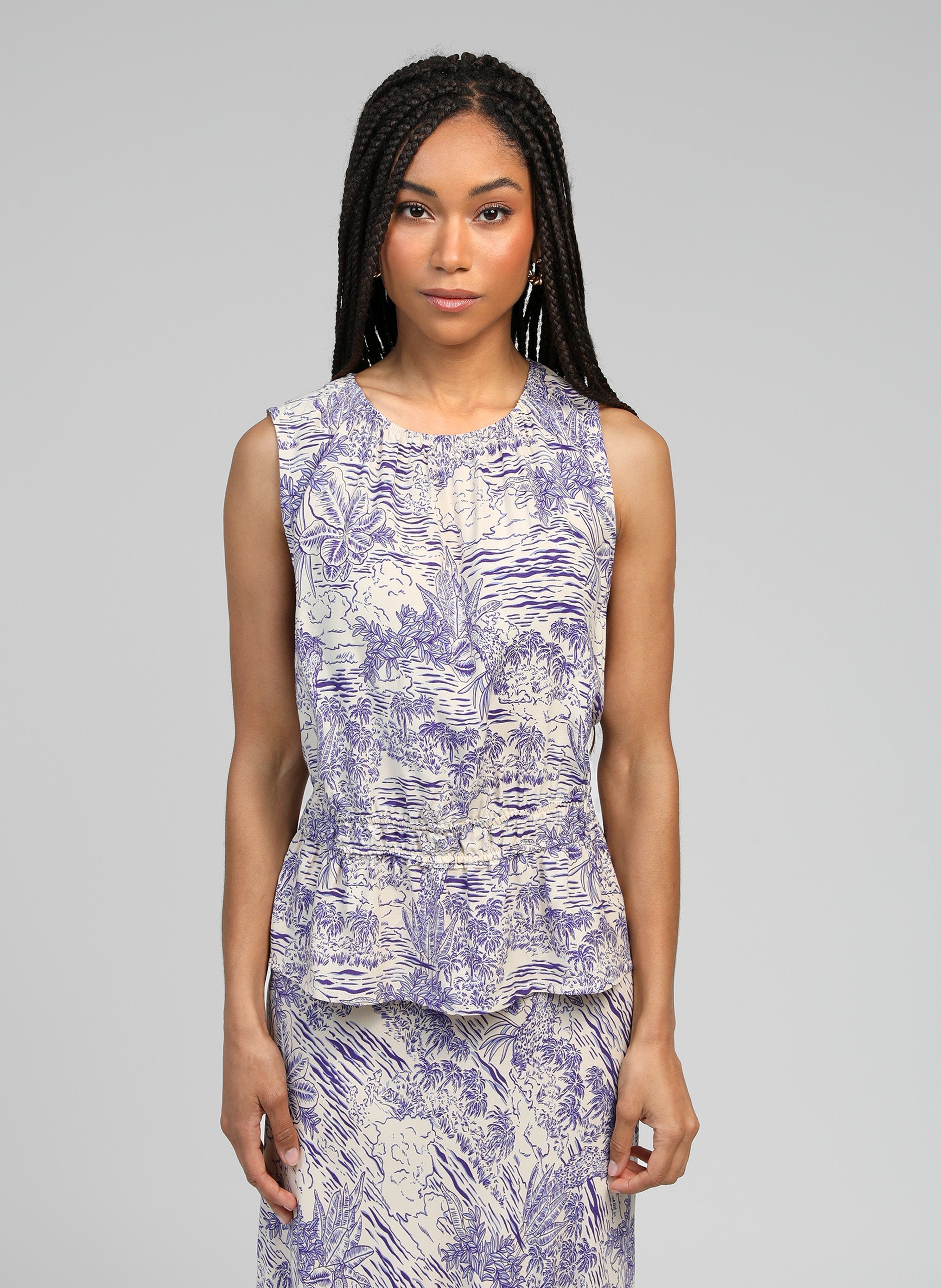 Camiseta de tirantes Kandel Sajo Azul