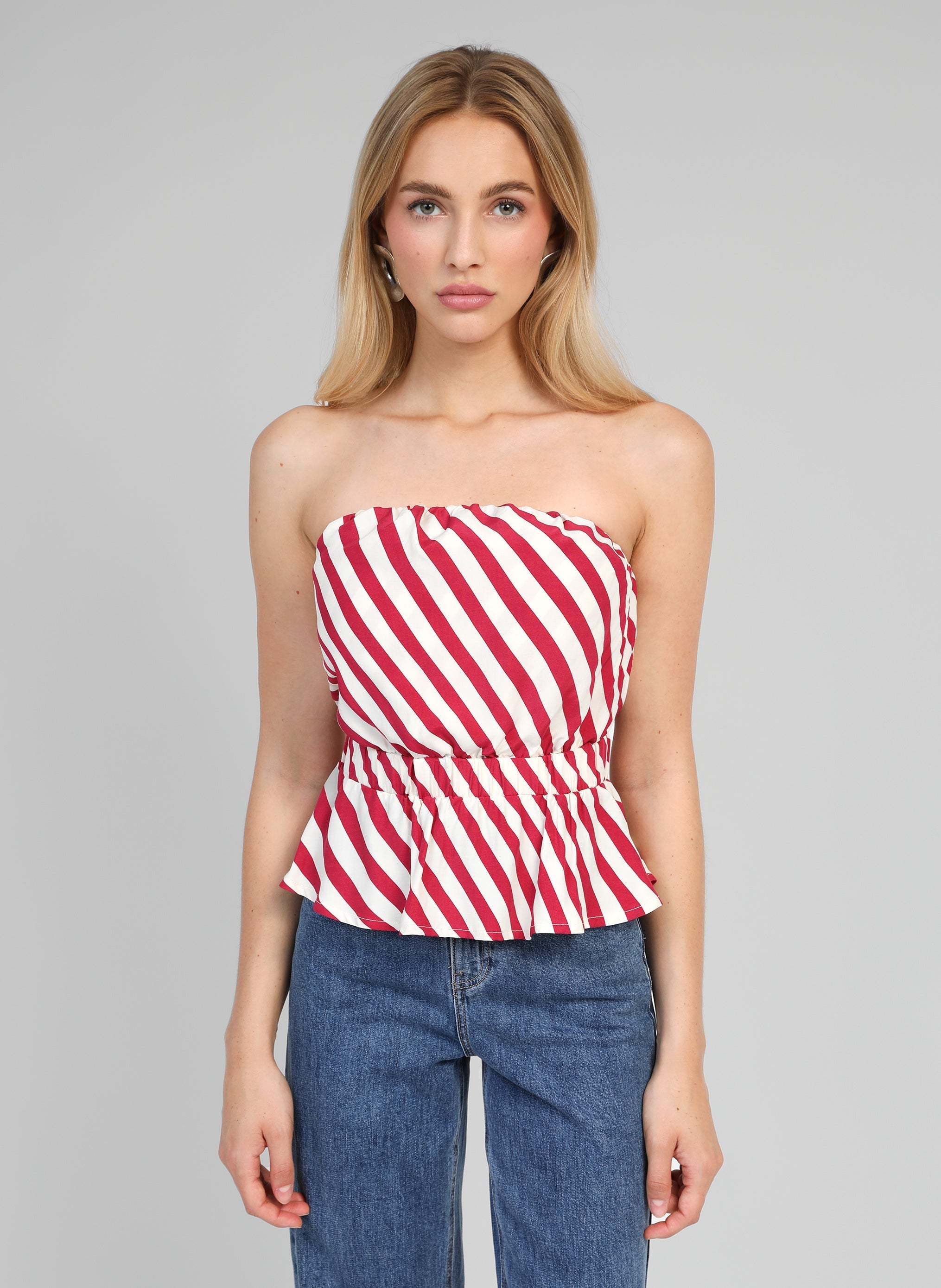 Canotta Kitry Stipe Raspberry