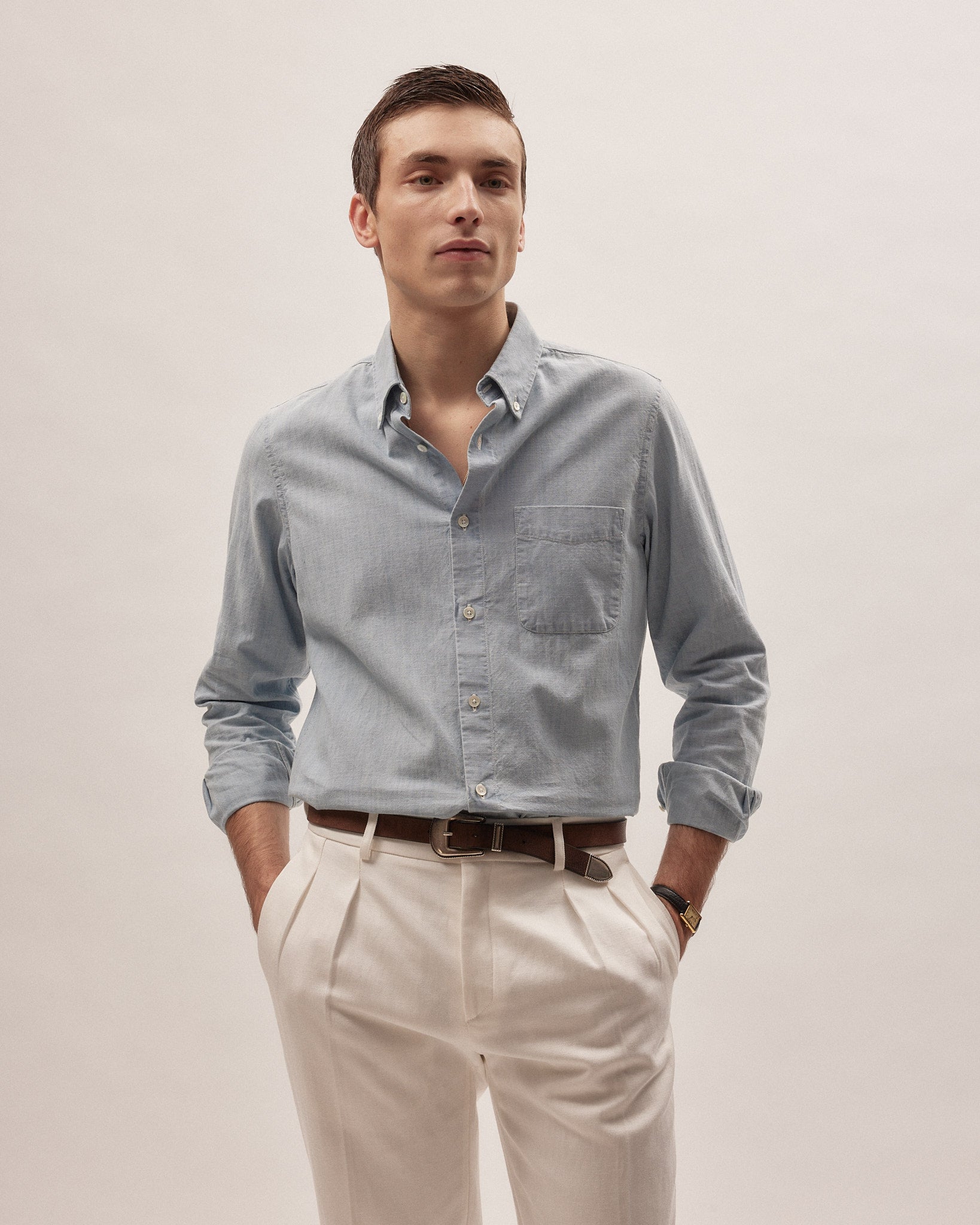 Camisa Celestin - Indigo - Algodón Chambray