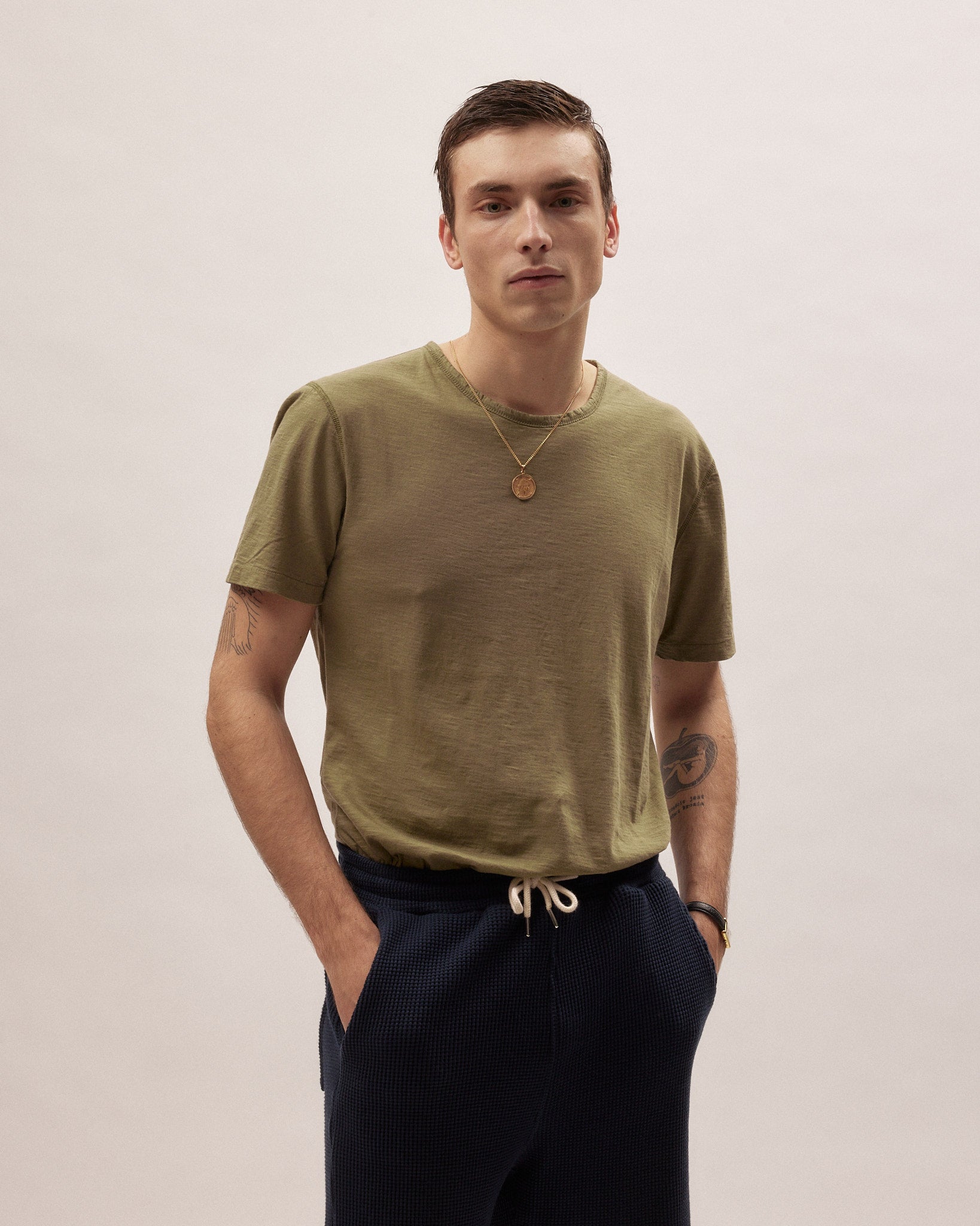 Maglietta Tito - Khaki - Cotone