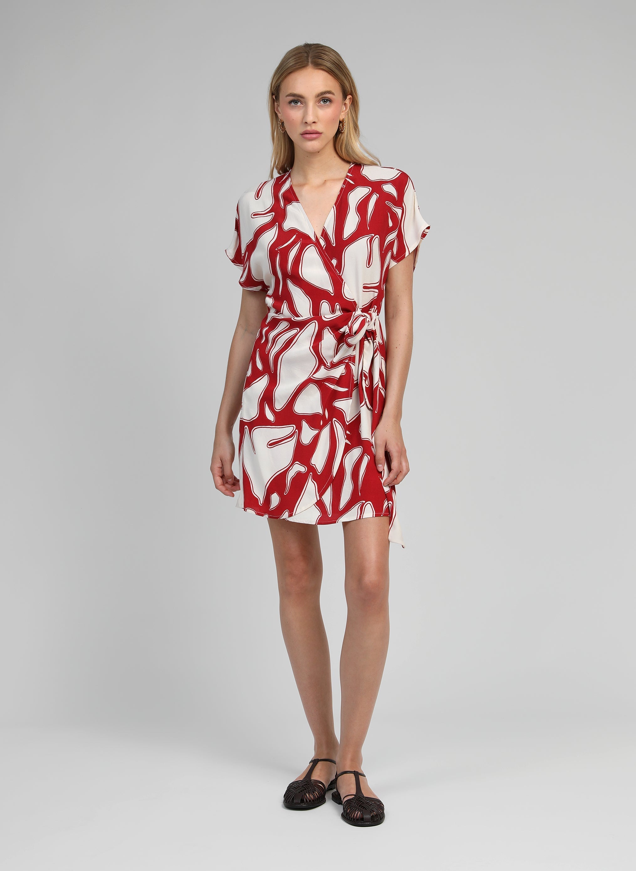 Maxi abito Melania Flame Cherry