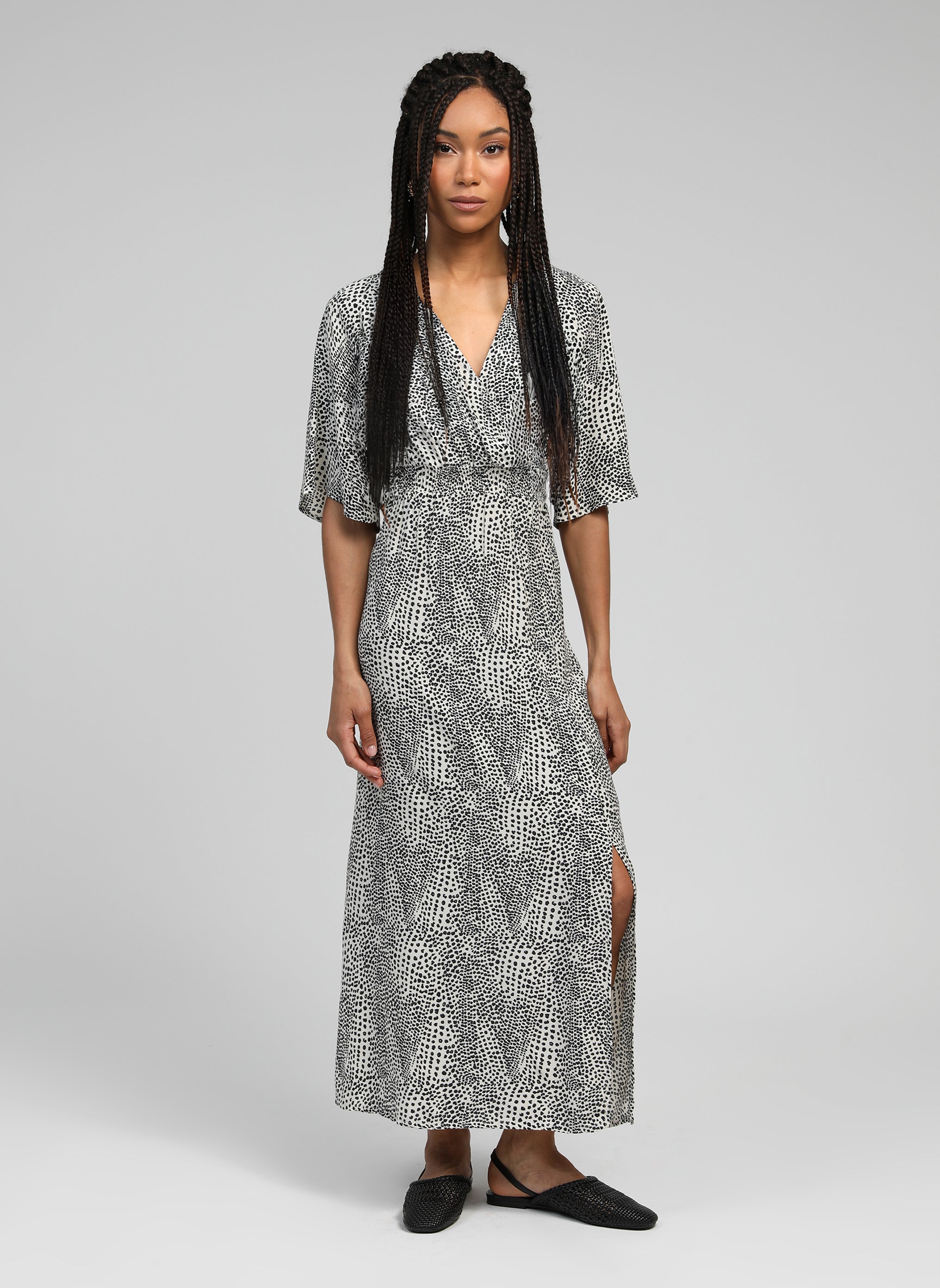 Aurore - Maxi abito Mesuna ecrù