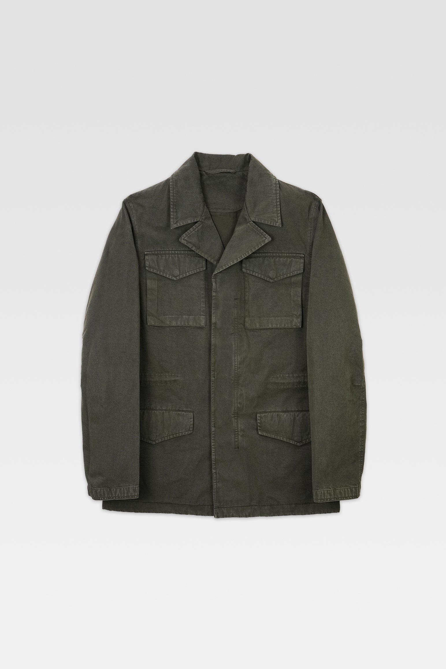 Manteau Morton - Cotton Canvas - Dark Kaki