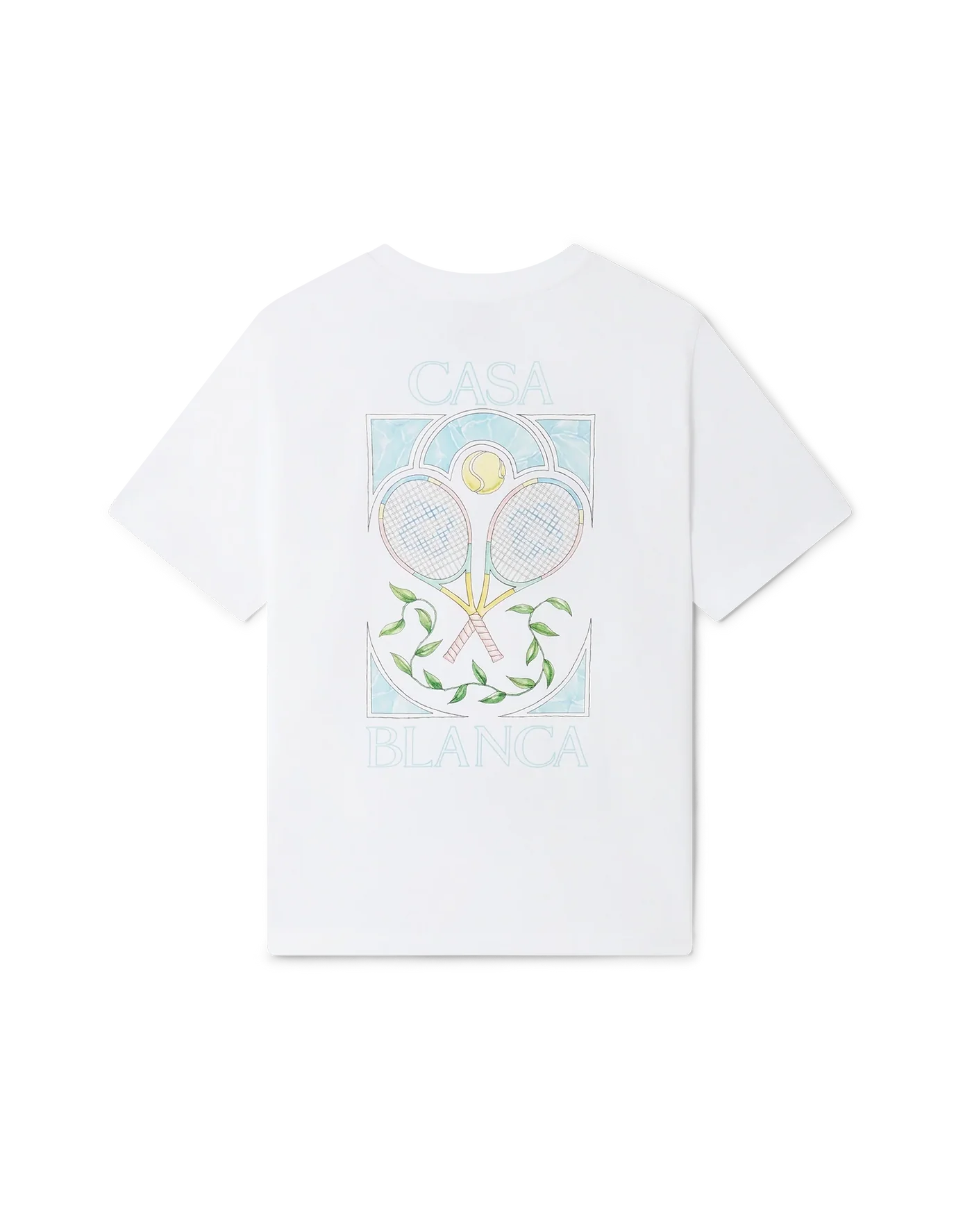 Pastelle Tennis T-Shirt - Weiß