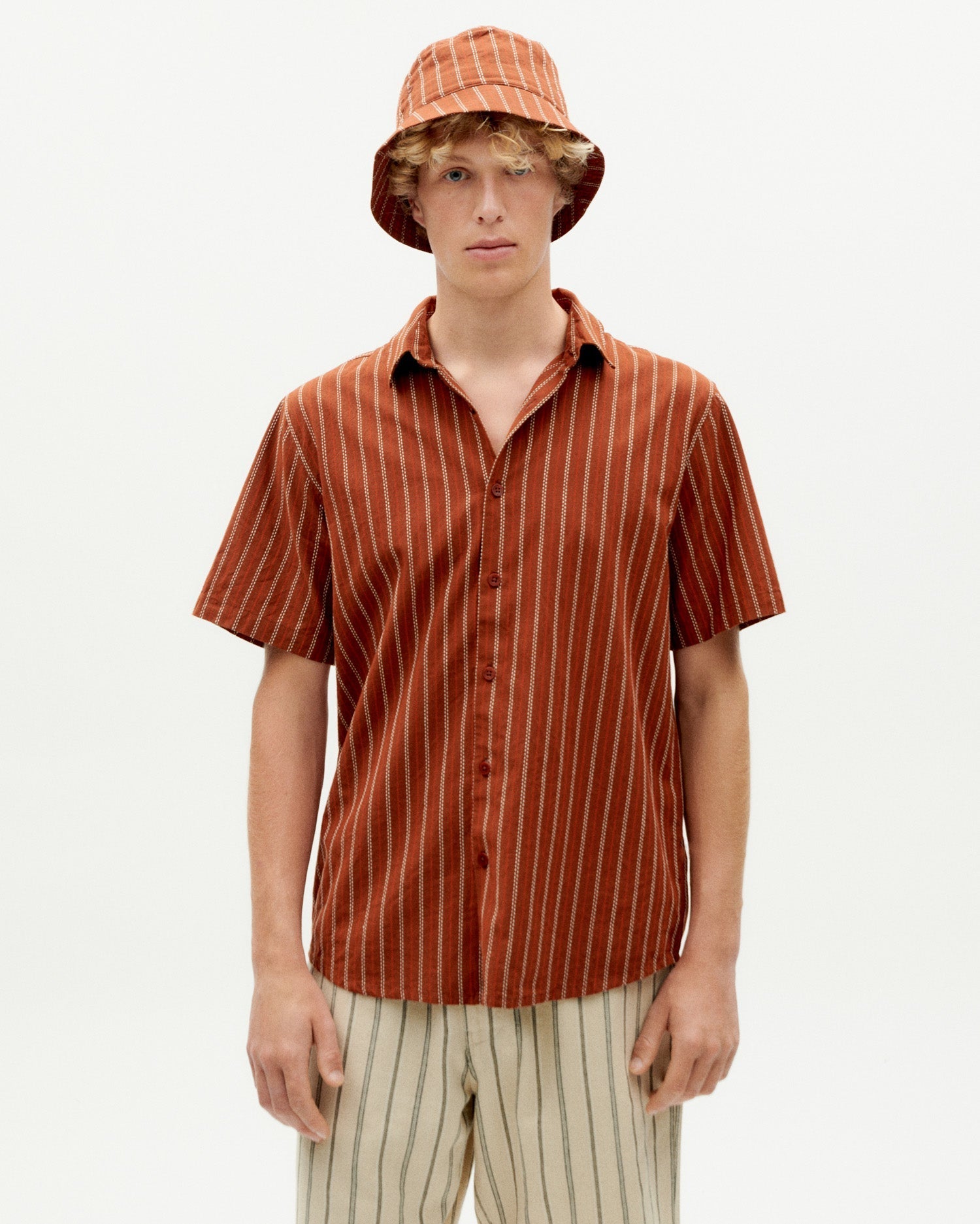 Tom à Rayures Shirt - Brown