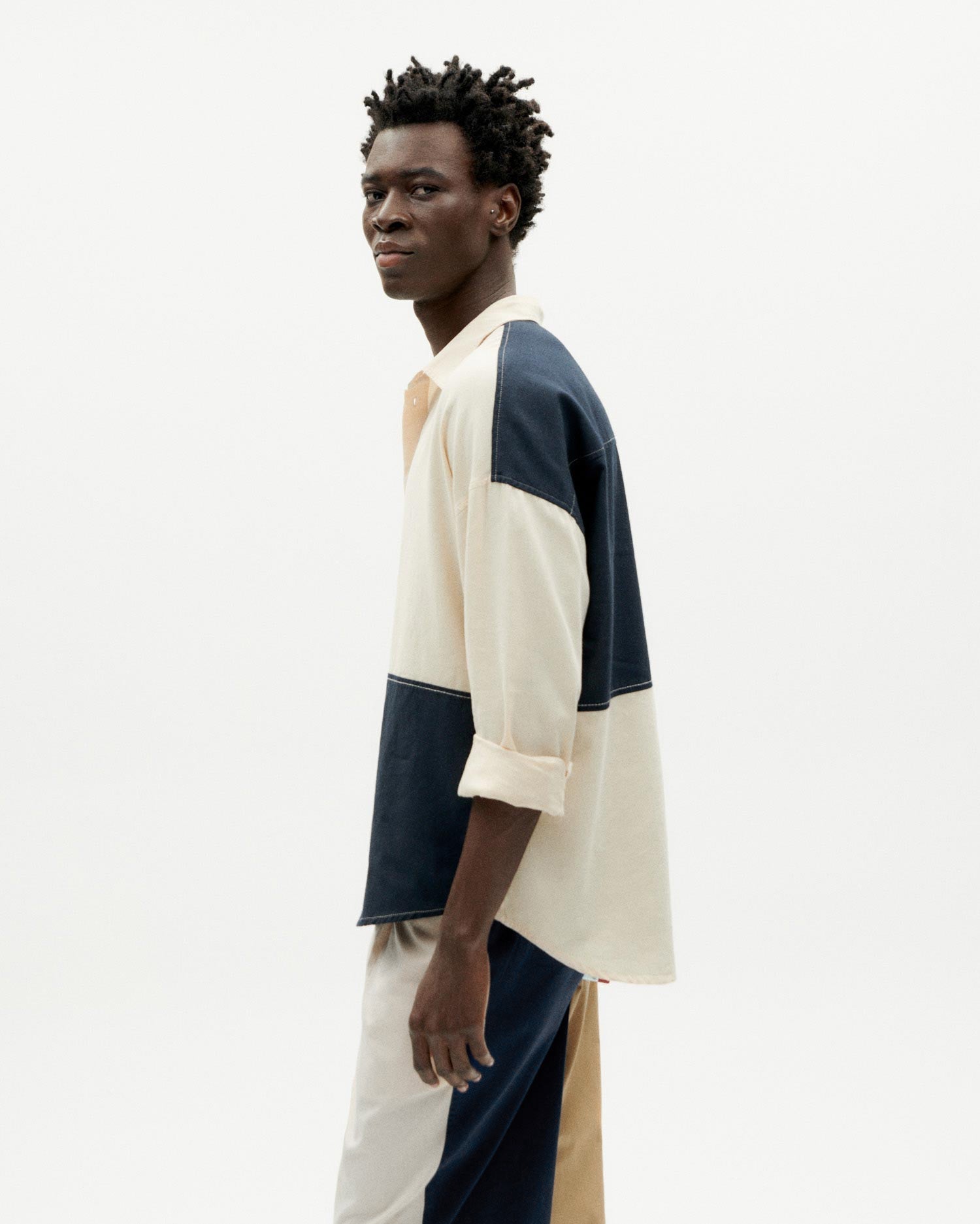 Camisa Haru Patch - Azul