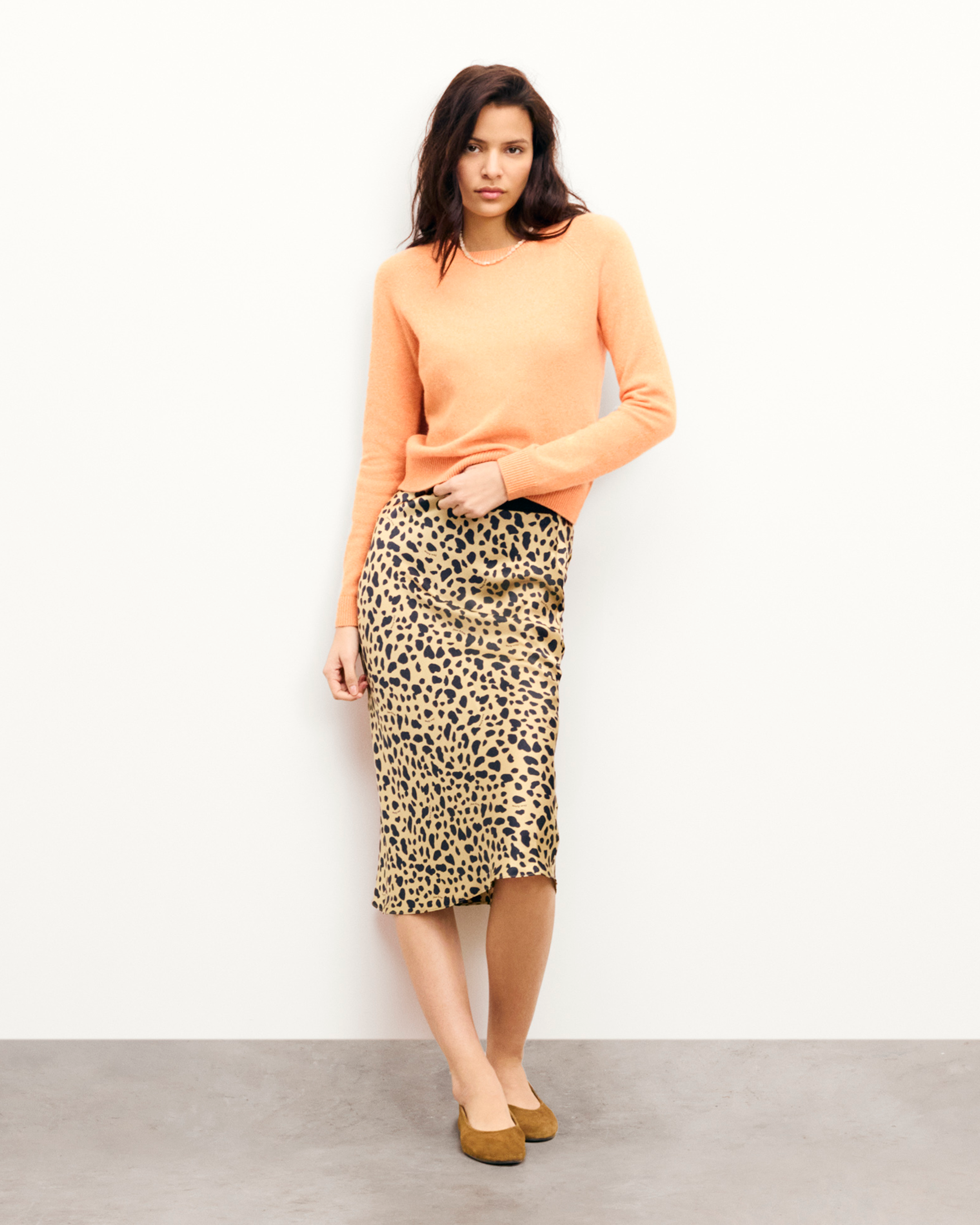 Falda Gina Midi - Animal Natural