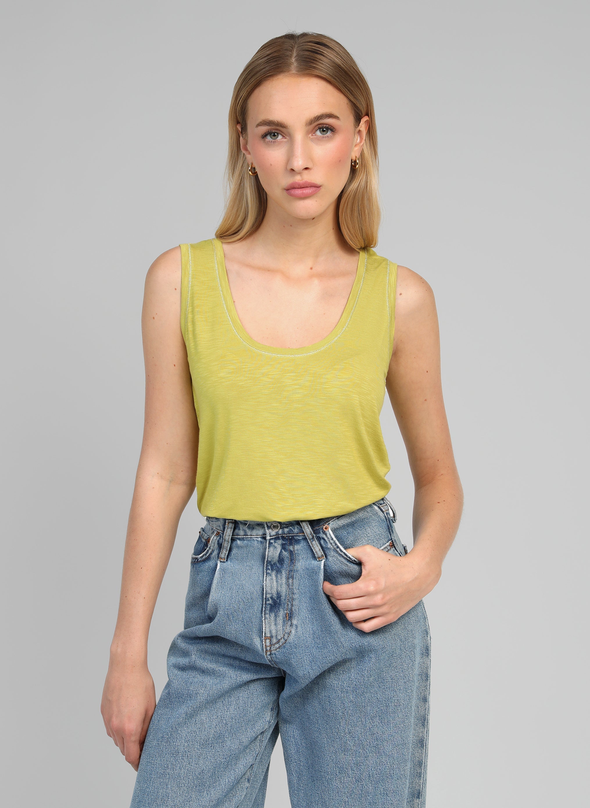 Camiseta de tirantes Tanessa Anis