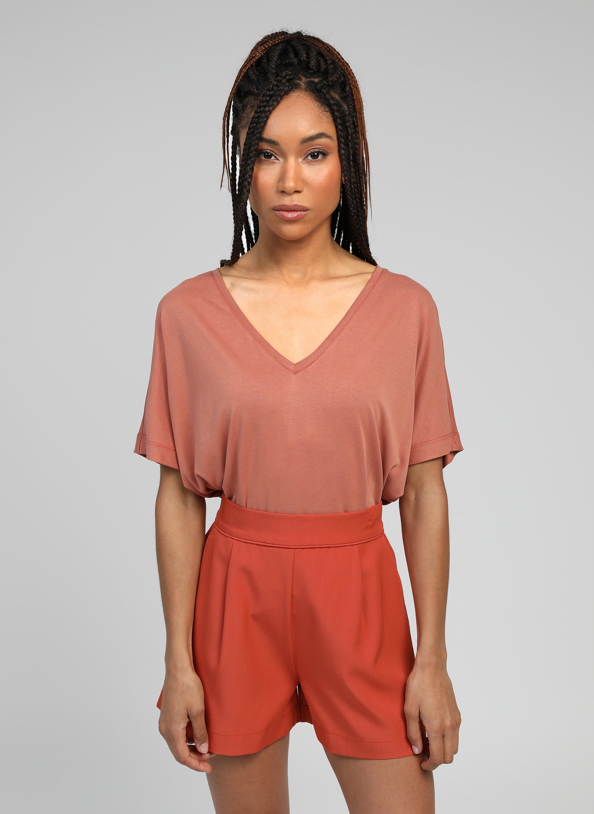 Maglietta Taroba in terracotta