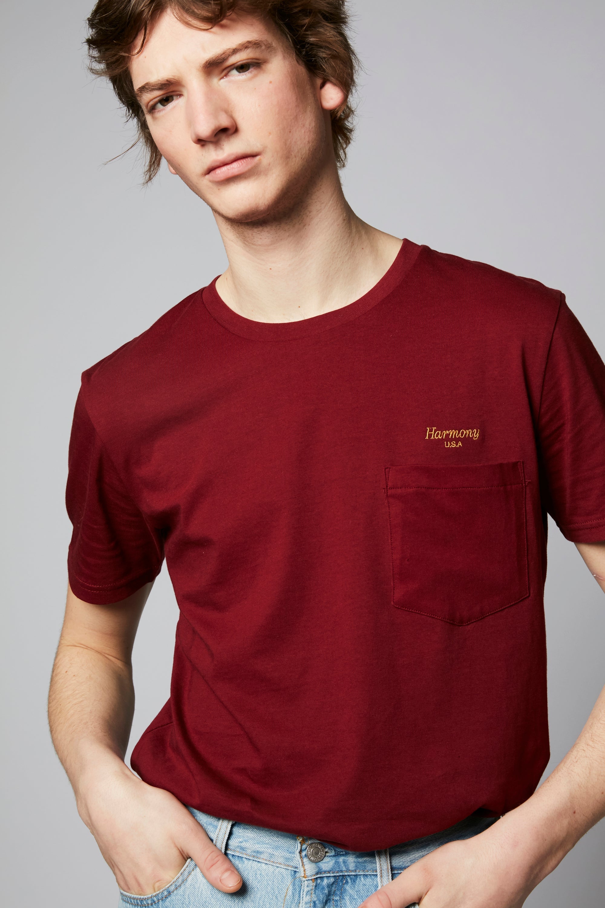 T-Shirt Teddy Cursive - Bordeaux