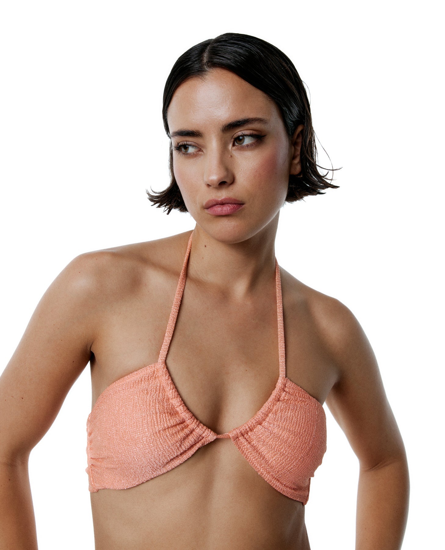 Top bikini triangolare - Arancione