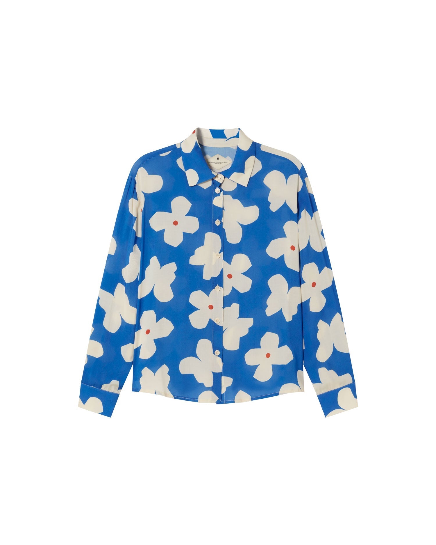 Flowered Blouse - Blue
