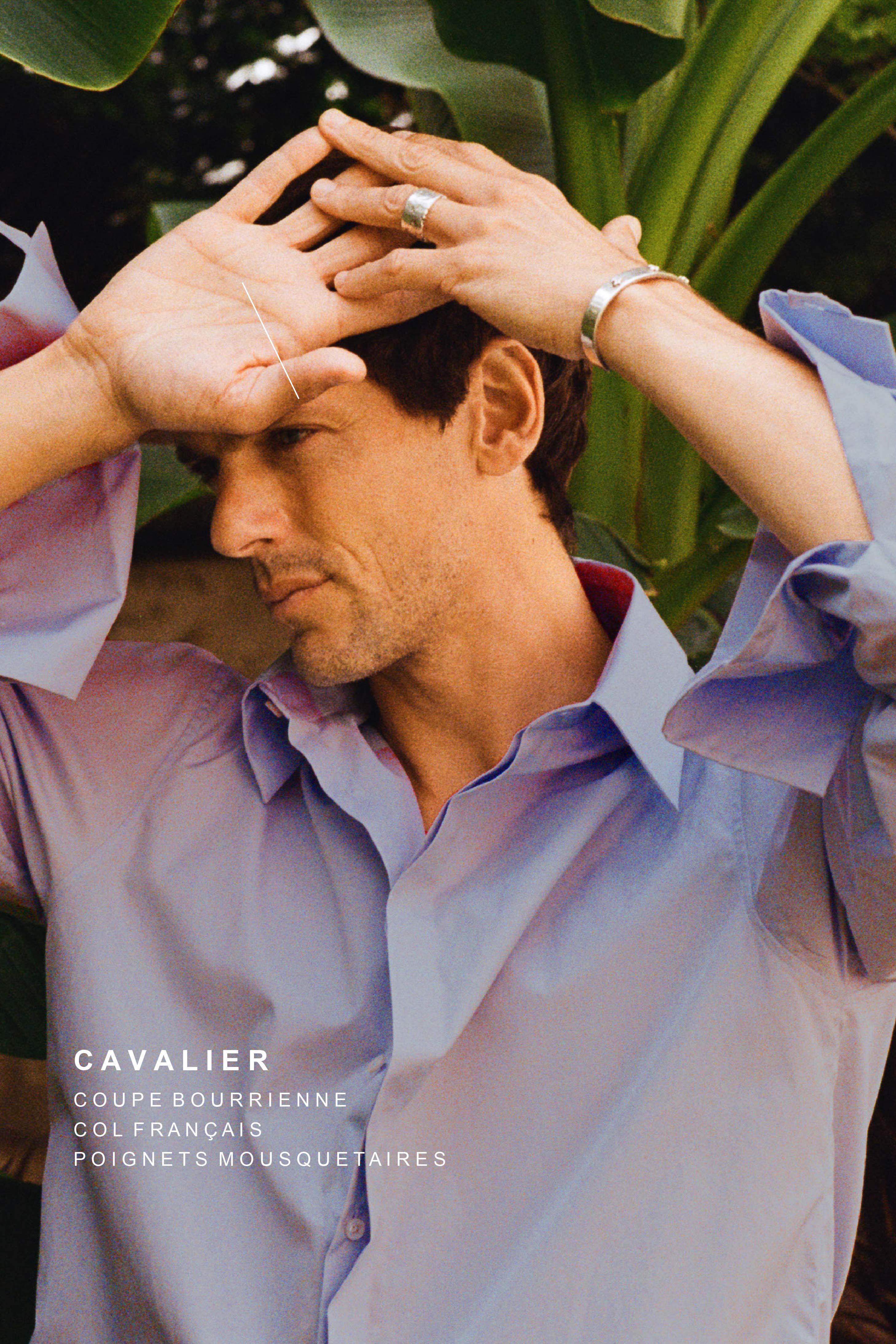 Camisa Cavalier - Azul - Para hombre