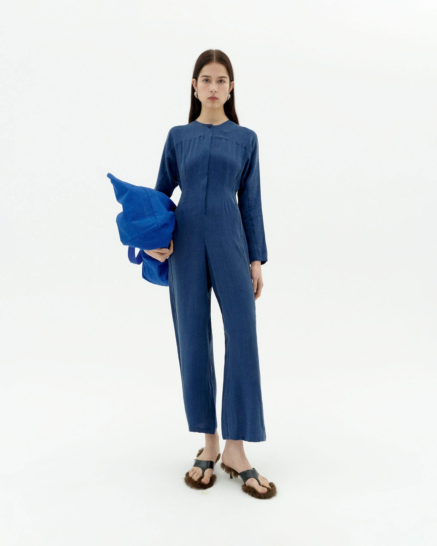 Mono Marcia Cupro - Azul