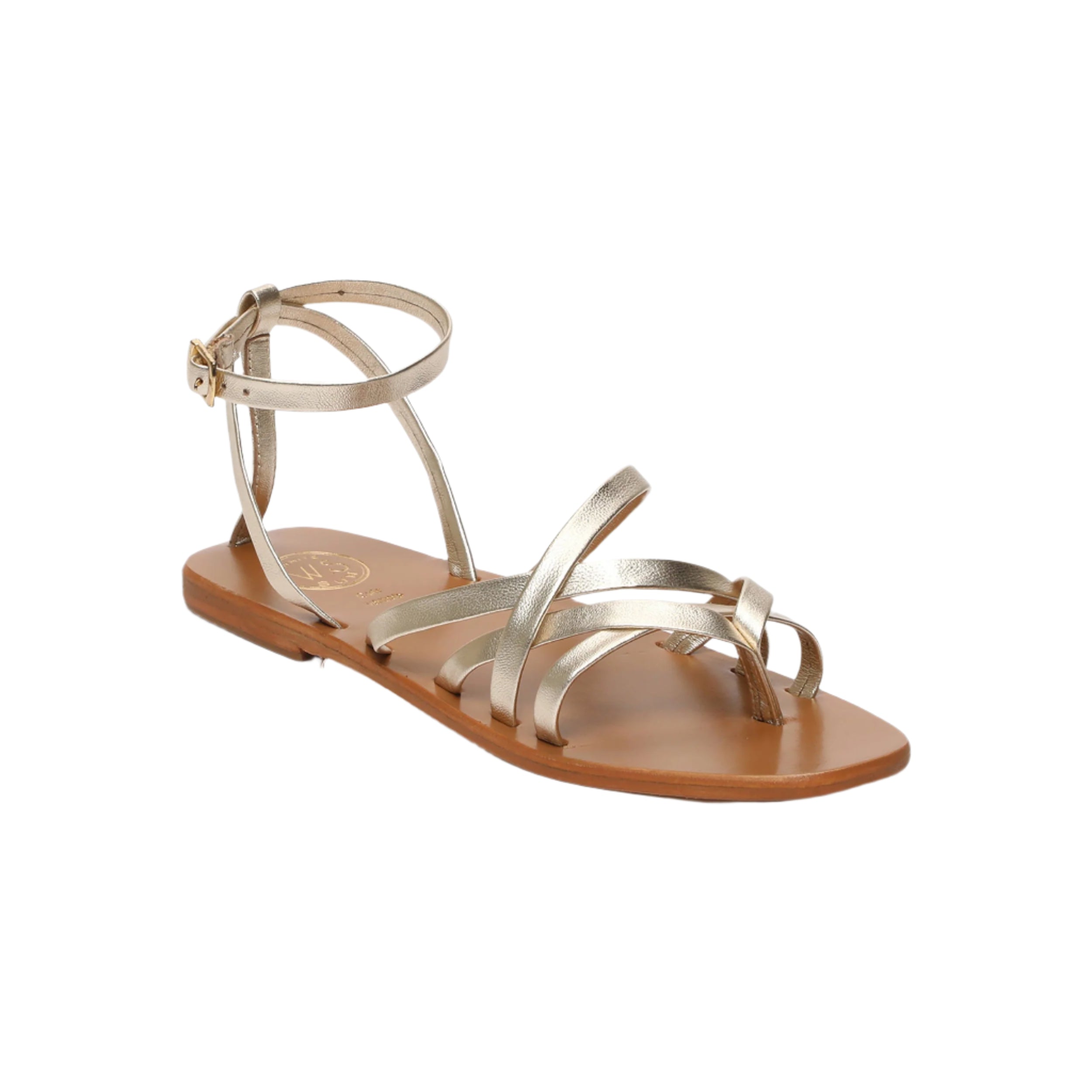 Sandali Amelia - Nappa metallizzata Platinium