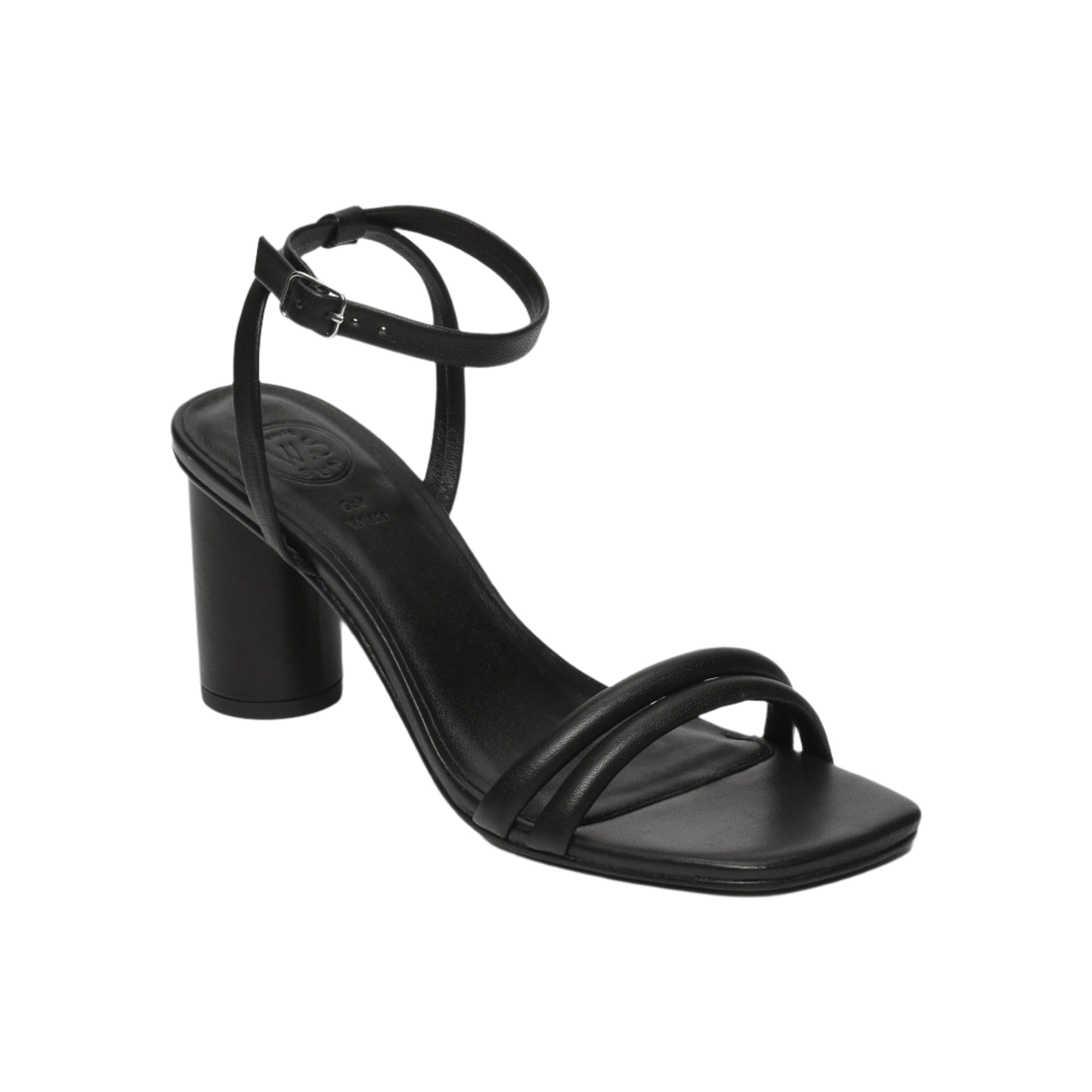 Sandali con tacco Daachayani - Nappa di pecora nera - Nero