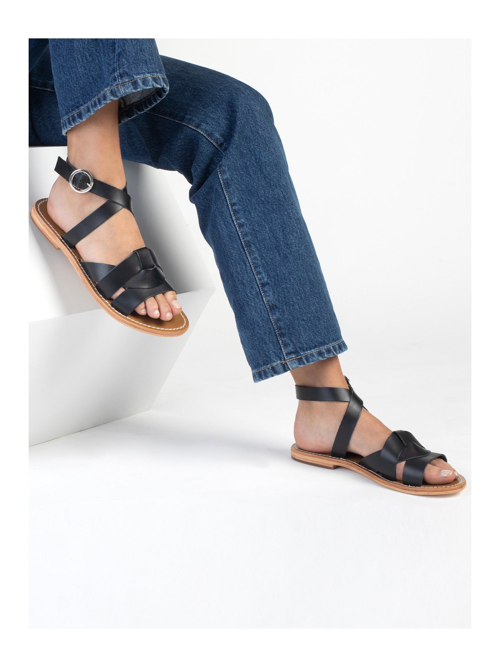 Sandali Mela - Nero Buff - Nero