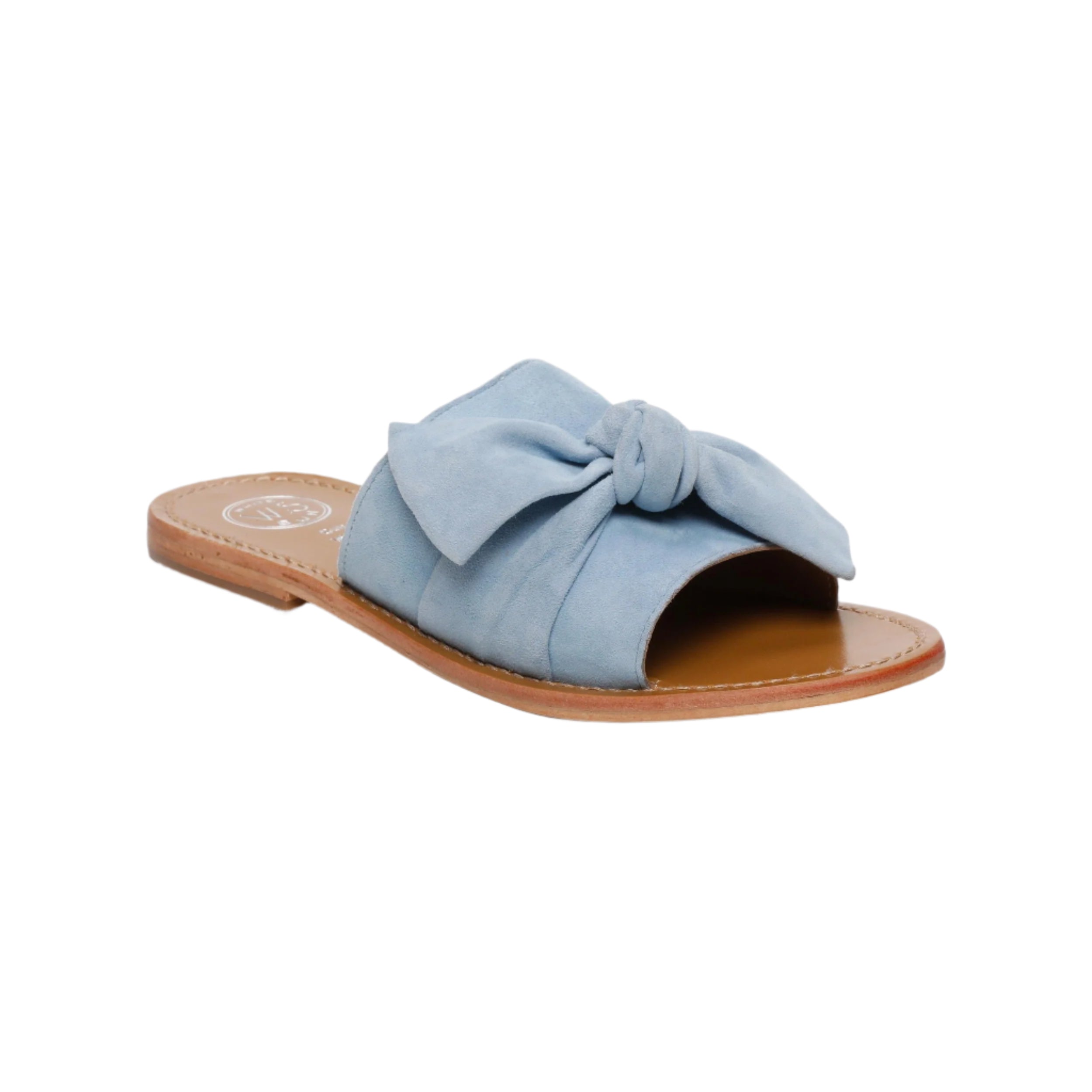 Mules Alba - Camoscio di capra azzurro - Blu