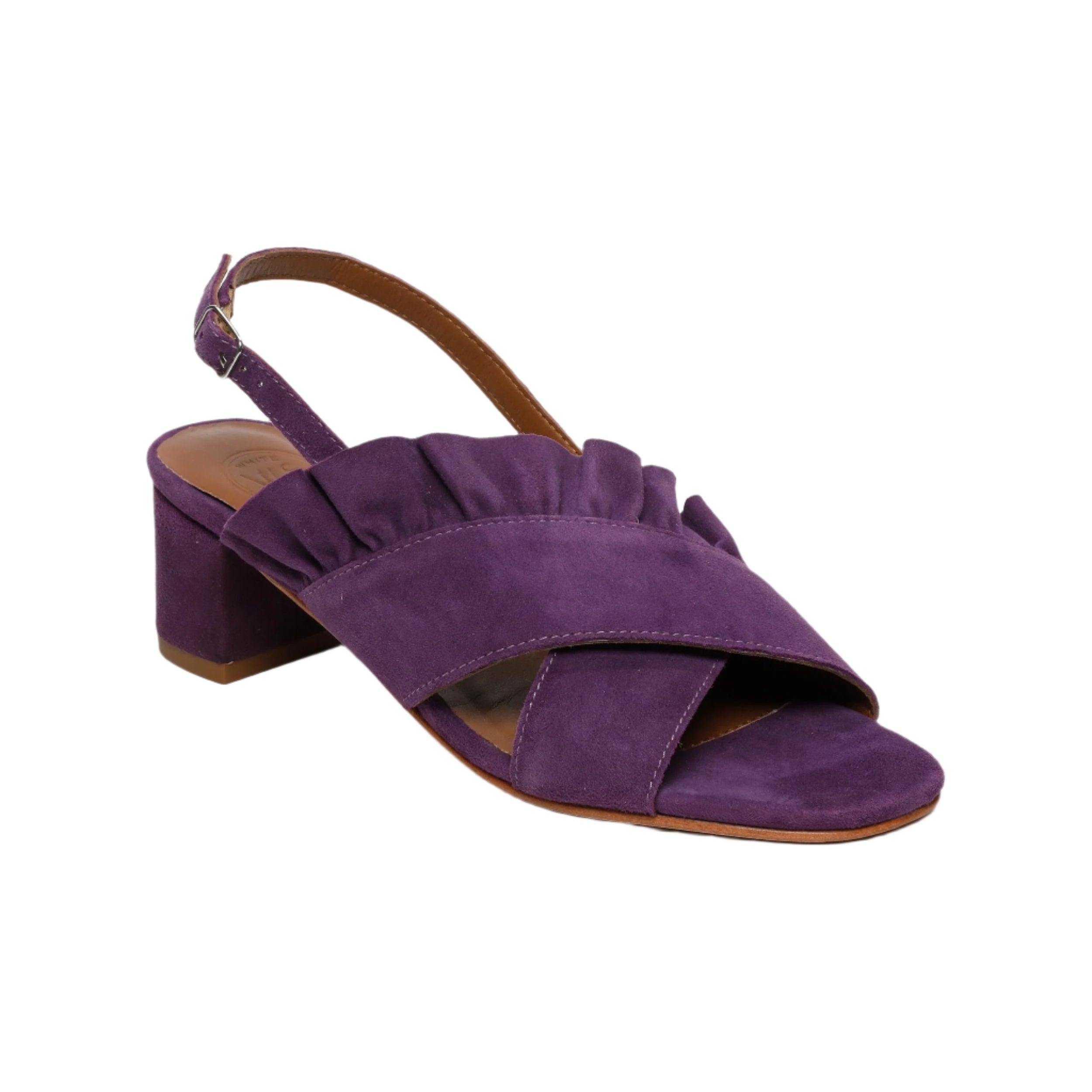 Sandalo con tacco Bena - Viola