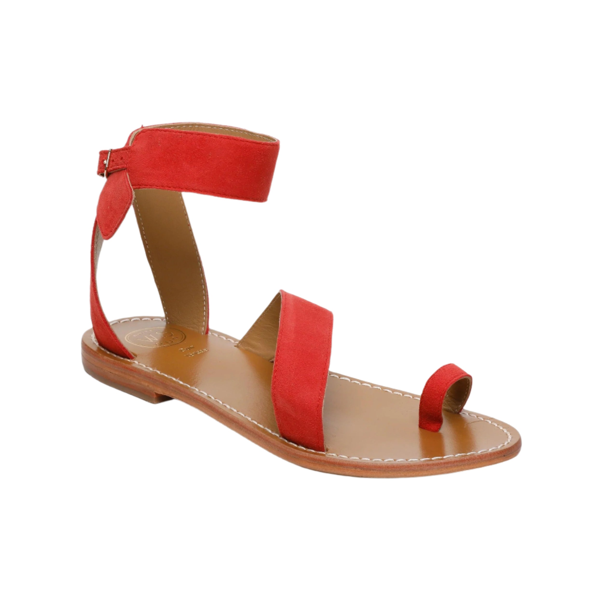 Sandali Deeva - Camoscio di capra fragola - Fragola