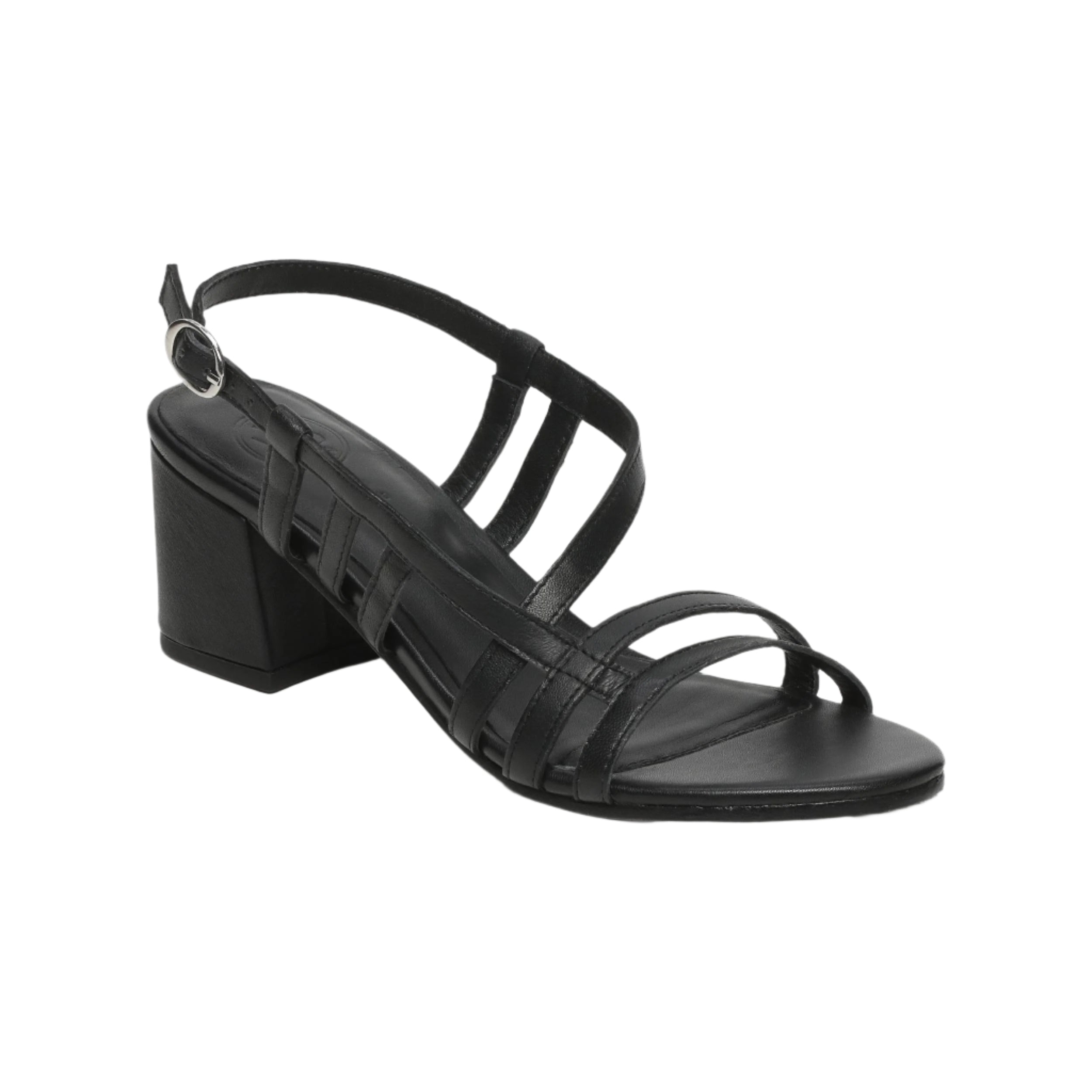 Sandali con tacco Plum - Nappa di pecora nera - Nero