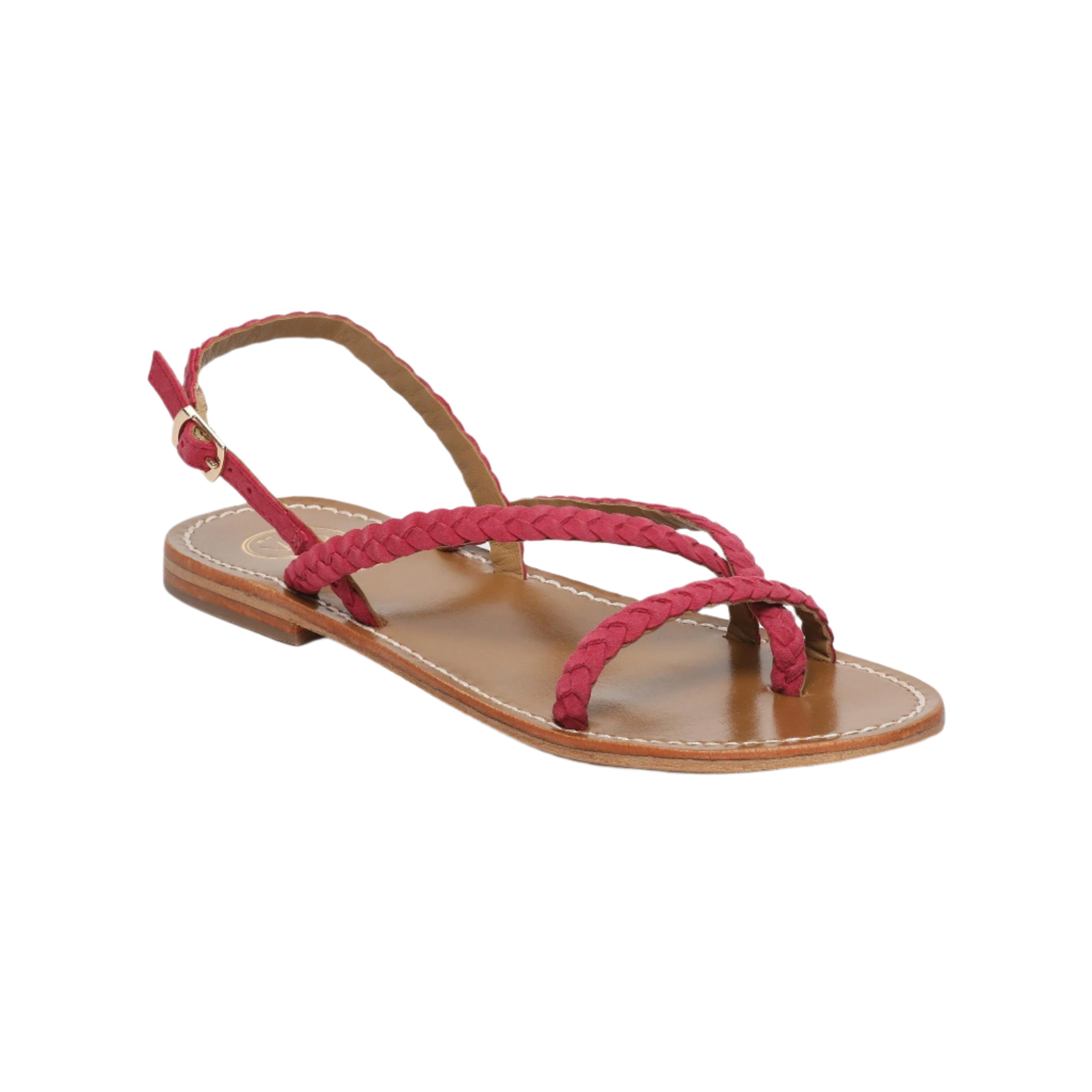 Sandali Oriole - Camoscio di capra fragola - Rosso