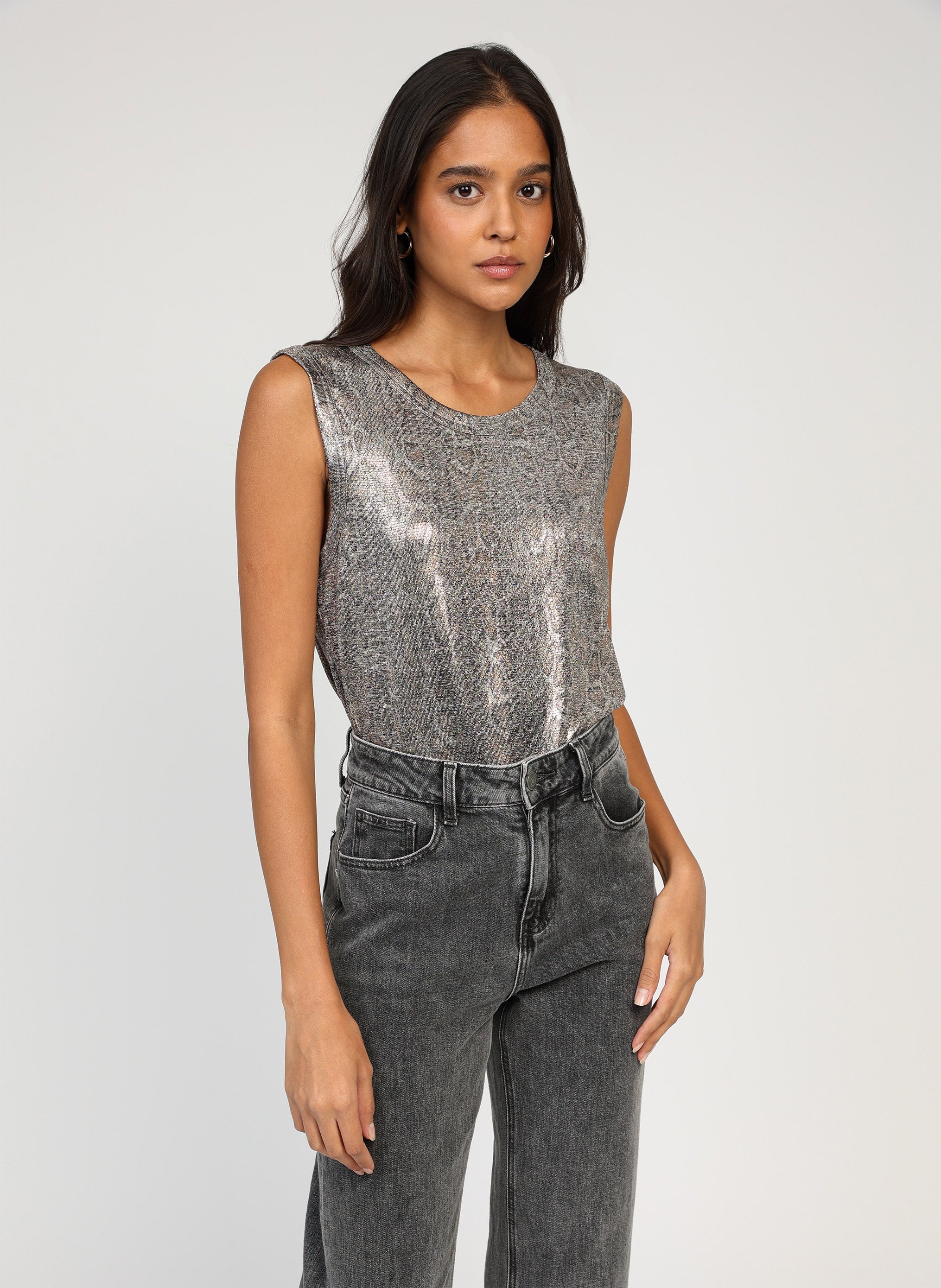 Camiseta de tirantes Amifa Gris