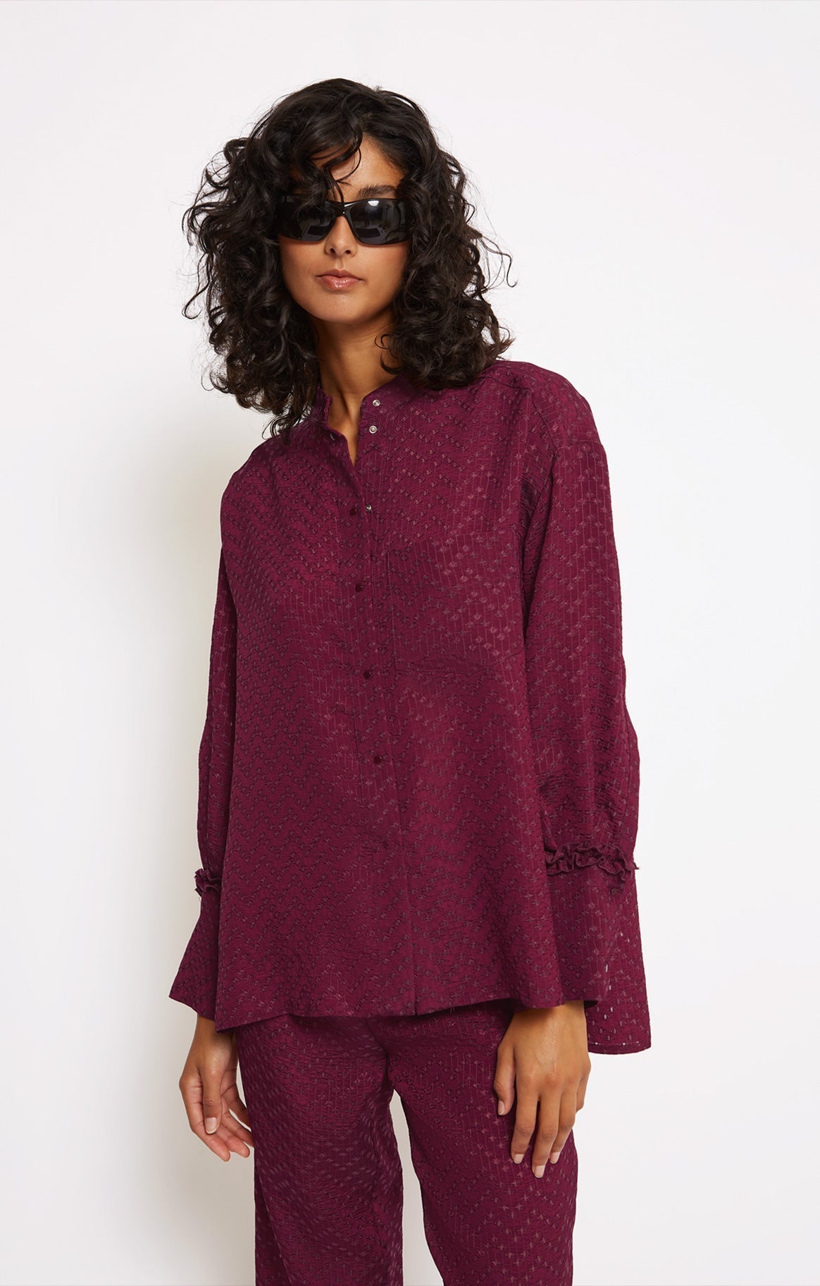 Camisa Potts - Burdeos